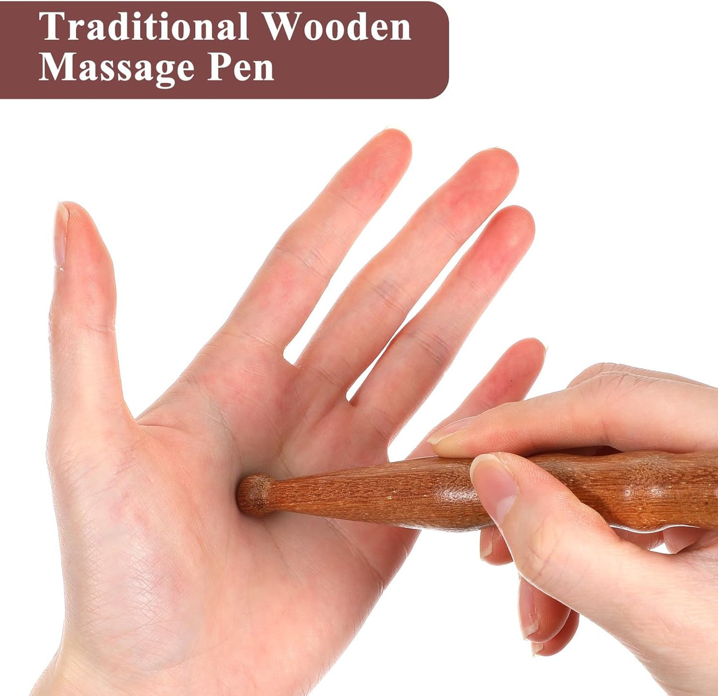Massage Pen,Wooden Massage Tools Acupressure Pen Pressure Point Tool for Relaxing Body Hand Foot
