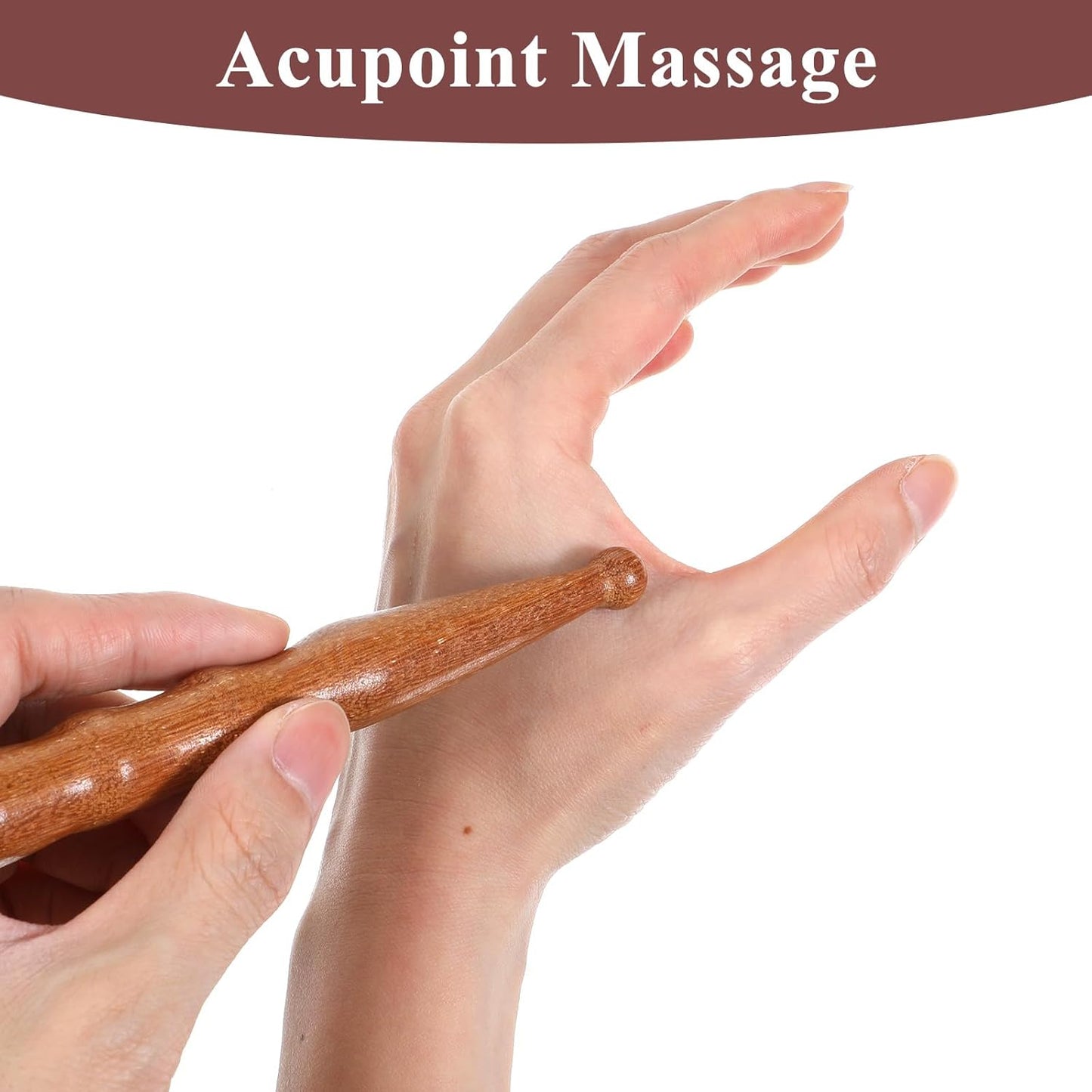Massage Pen,Wooden Massage Tools Acupressure Pen Pressure Point Tool for Relaxing Body Hand Foot