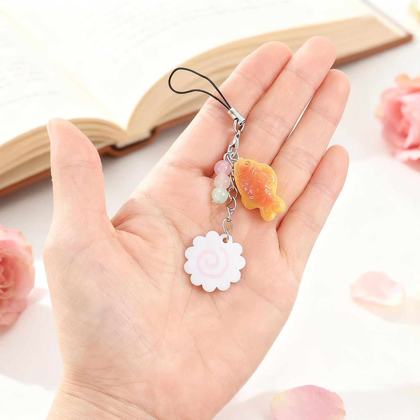 Cute Phone Charms,Cell Phone Strap Charm - Maki Fish Cake Taiyaki Cellphone Charm Strap