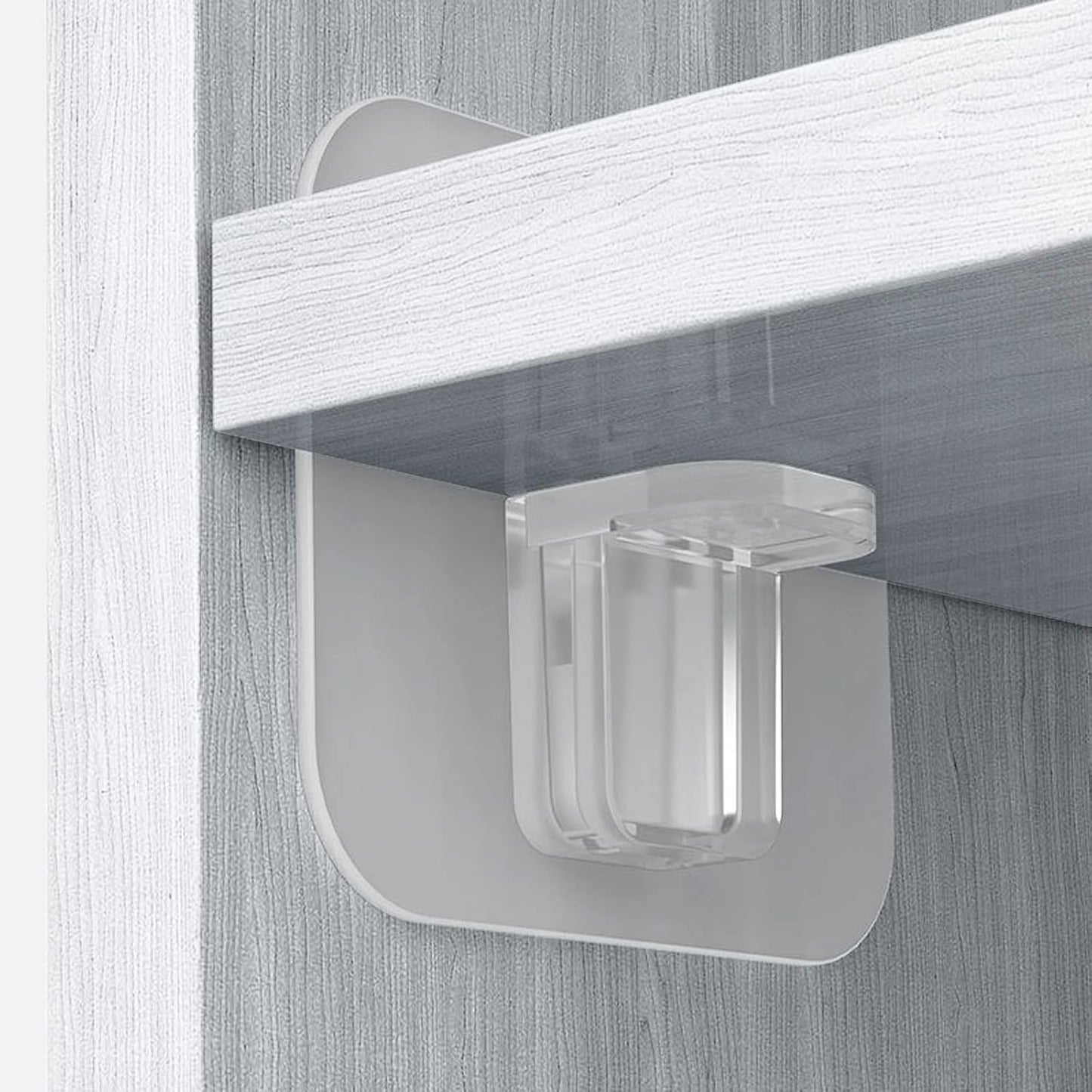 12 Pcs Punch Free Shelf Support Pegs Self Adhesive Shelves Clips Shelf Pegs for Shelves No Drill Shelf Bracket Holders Pin for Kitchen Cabinet Book Shelves Closet Clapboard Layer (1-Peg)