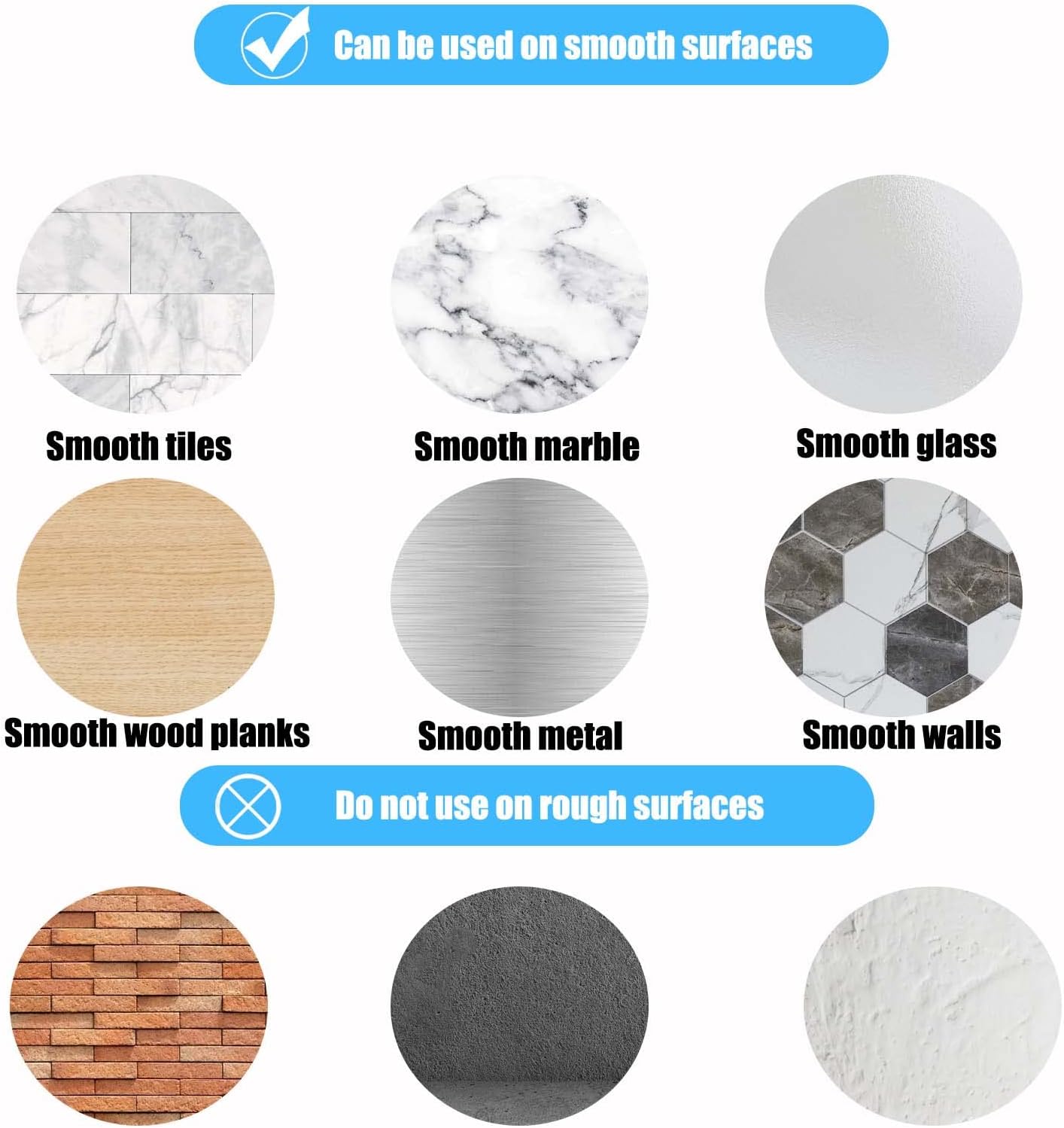 6 Pcs Strong Thickened Sucker Suction Cup Clear PVC Sucker Pads with M6 x 14 Thread Screw Extra Strong Adhesive Glass Suction Holder