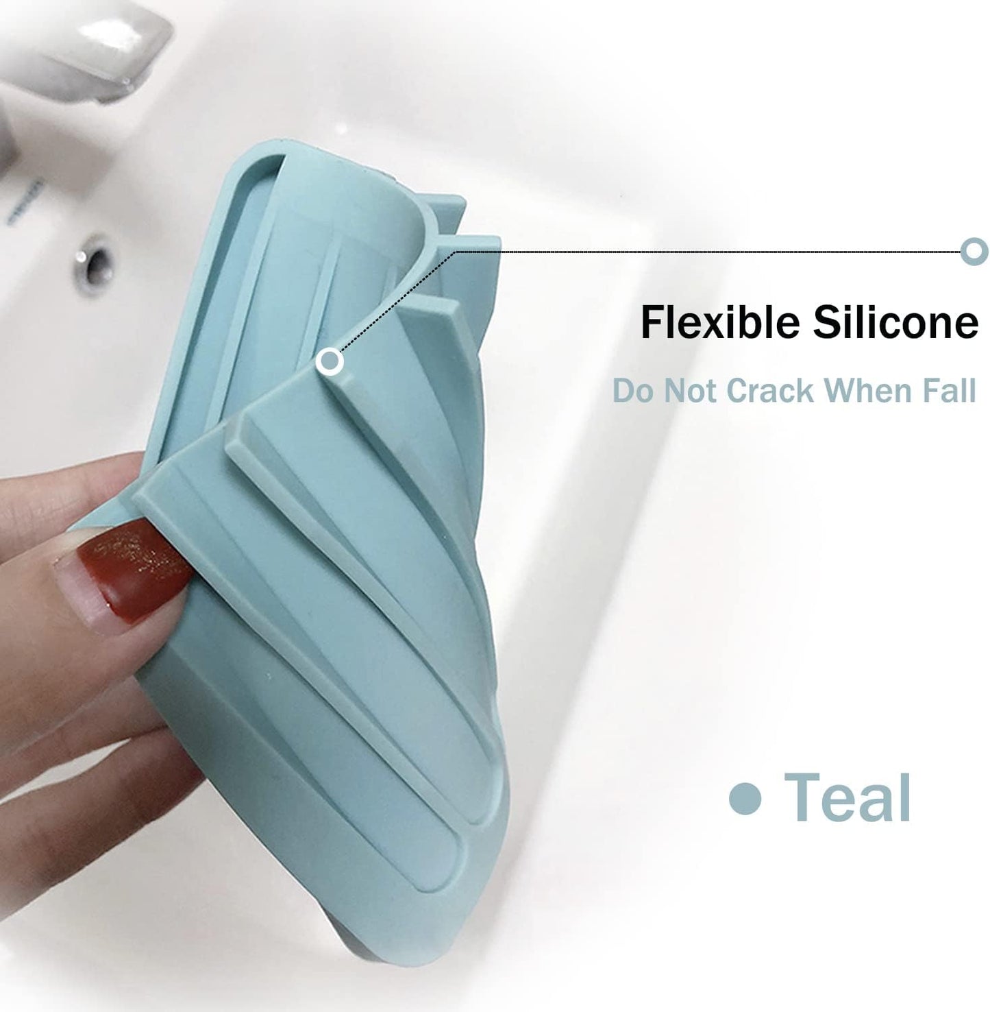 Soap Dish Holder for Shower, Self Draining Soap Tray for Bathroom, Extend Soaps Life and Keep Dry