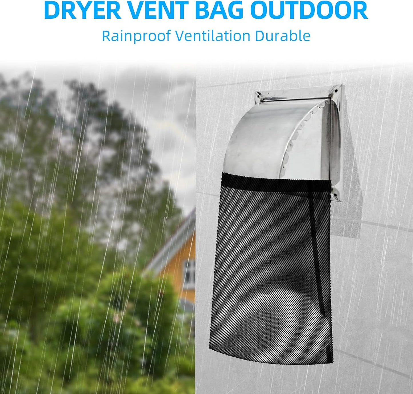 CONLI 3 PCS Dryer Lint Catcher Bag Lint Catcher for Dryer, Dryer Vent Lint Dust Bag Dryer Lint Trap for Outdoor Indoor Dryer Vent Capturing Lint and Dust
