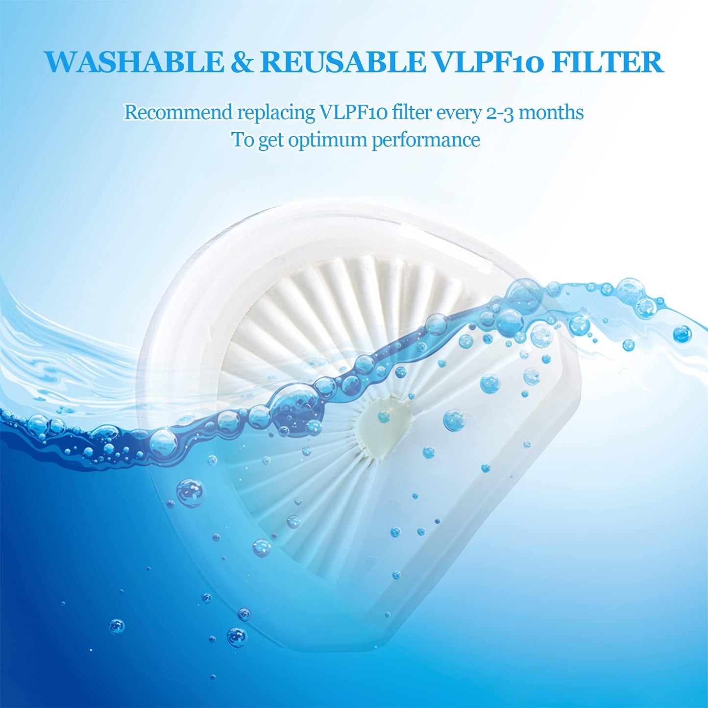 VLPF10 Filter Replacement Compatible with Black and Decker Dustbuster Hand Vacuum Replace Model # HLVA315J HLVA320J00 N575266 (4 Pack)