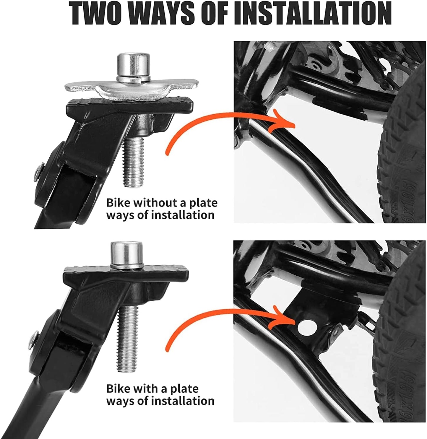 Bike Kickstand Children's Bicycle Kickstand Stand Folding Cycling Center Bracket 12" 14" 16" 18" 20" 22" 24" 26" 28" Bike Racks