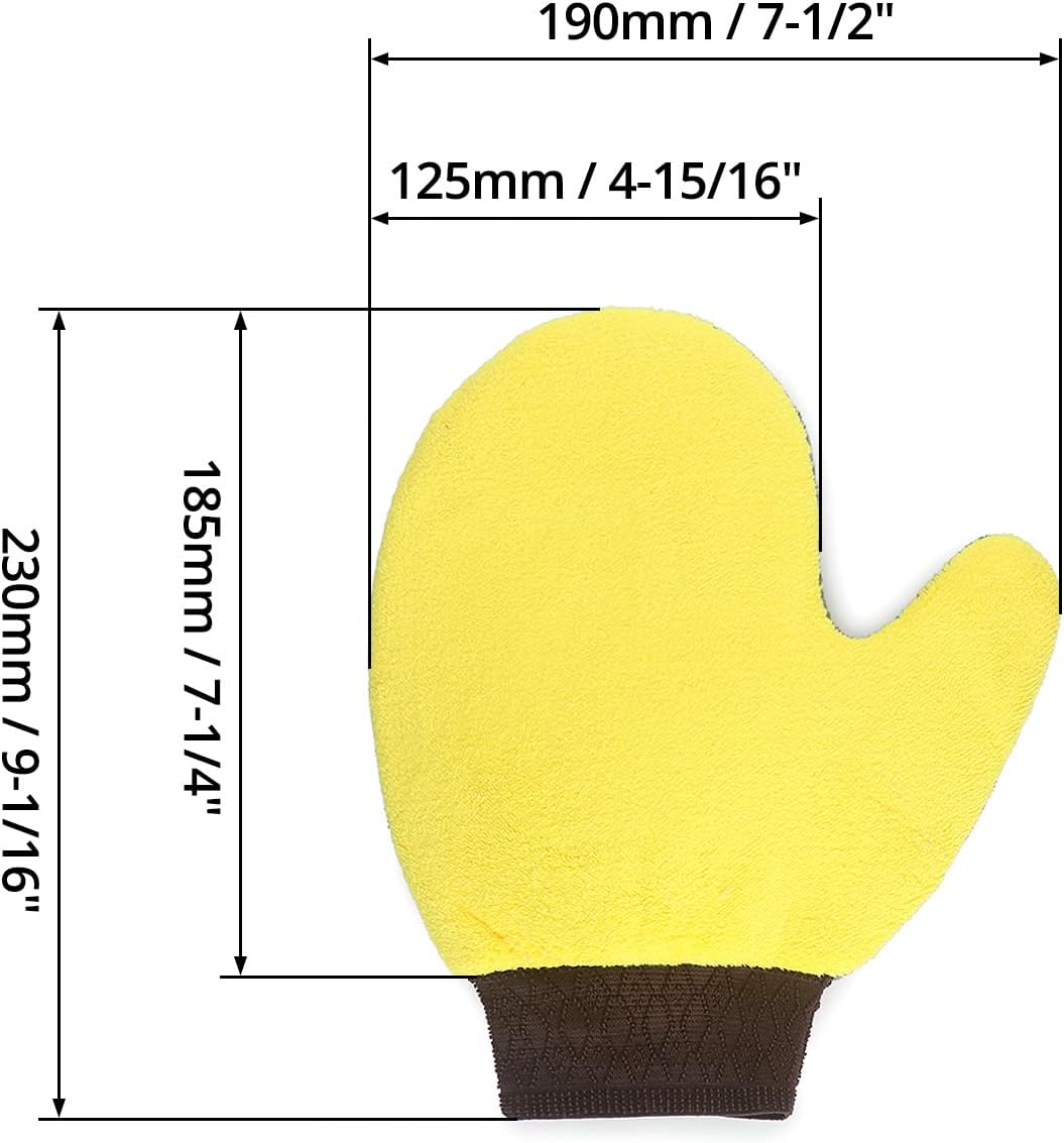 4 Pack Painter's Gloves, Soft Microfiber Terry Mitts for Cleaning, Dusting, and Painting