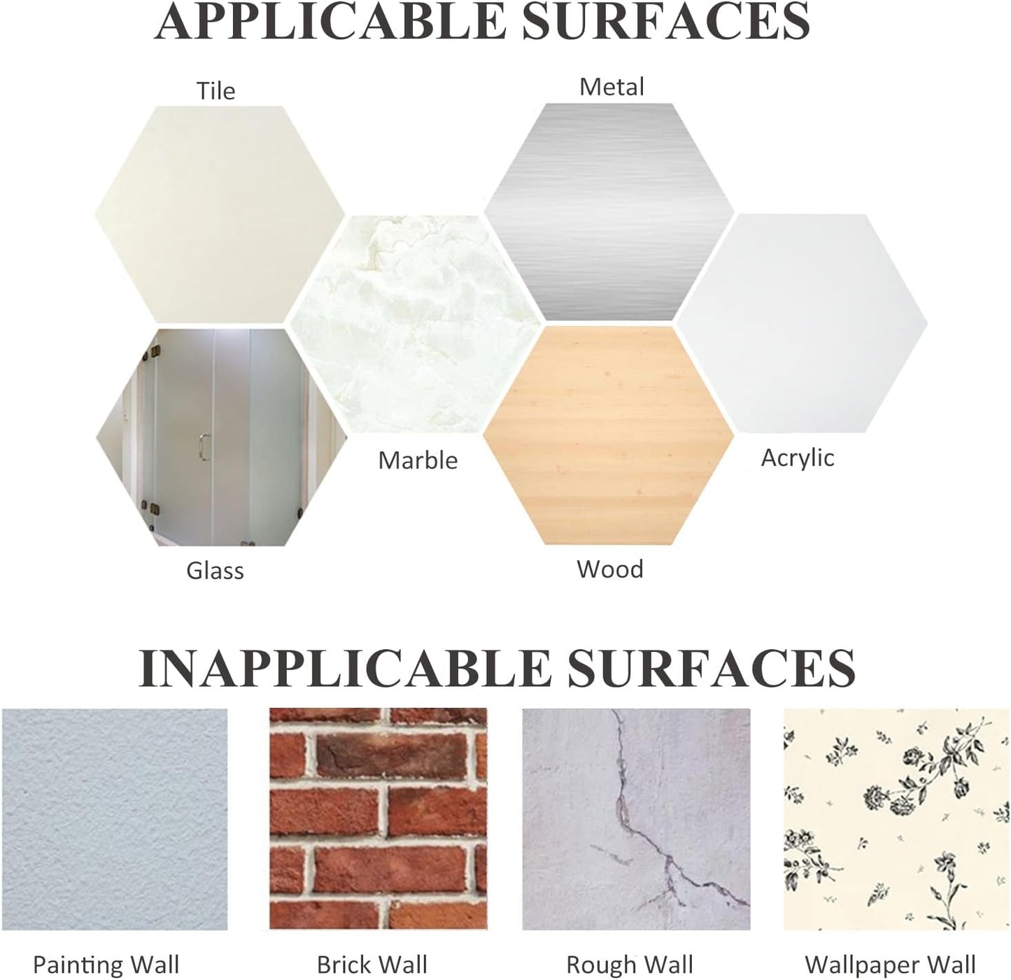 Adhesive Hooks, Small Metal Shower Wall Stick on Hooks, Waterproof, 2 Extra Adhesive Strips, Round, White, 4 Pcs