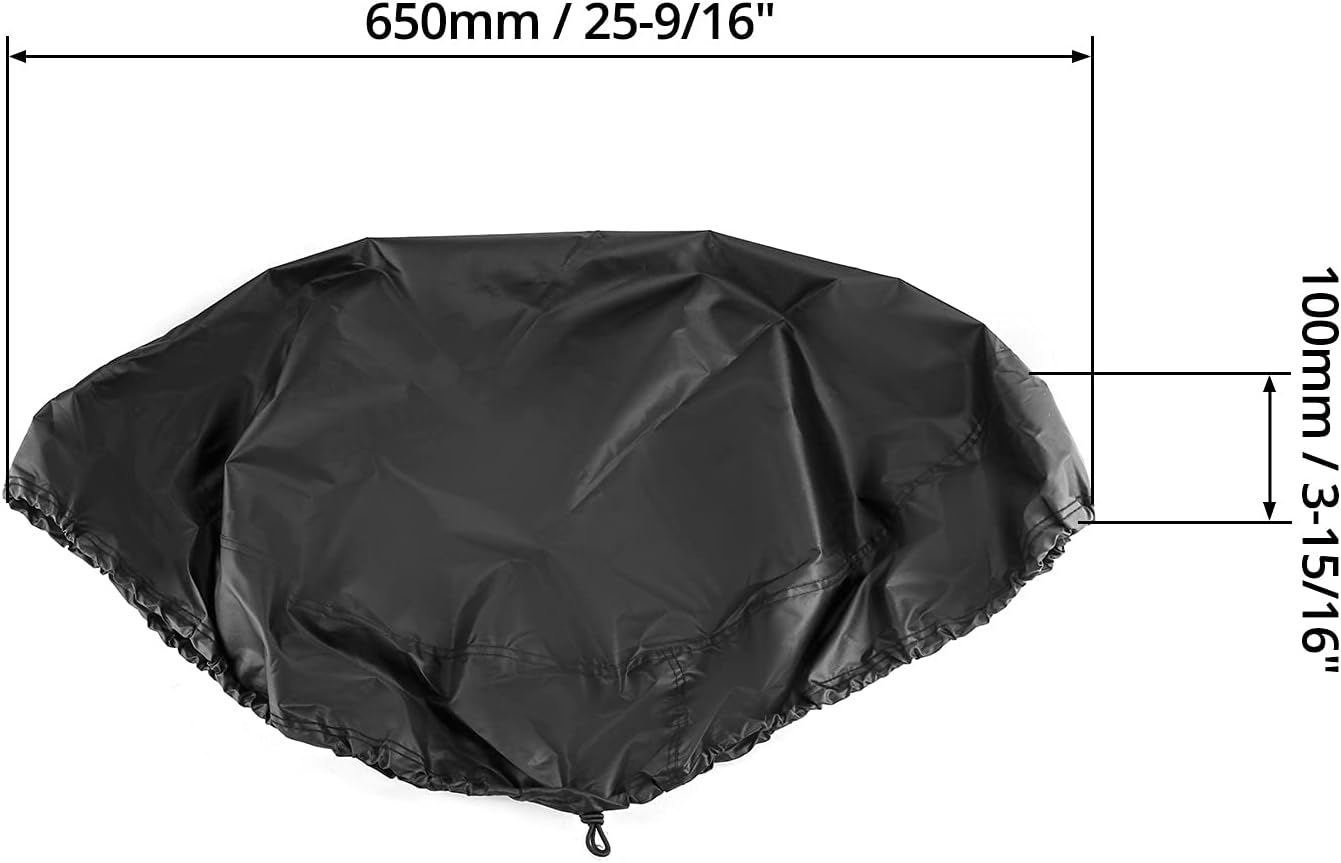 Drum Cover for 55 Gallon Industrial Barrel, 2 Pack High Density Nylon Oxford Fabric Covers with Excellent Waterproof Performance and Stretchable Adjustable Drawstring