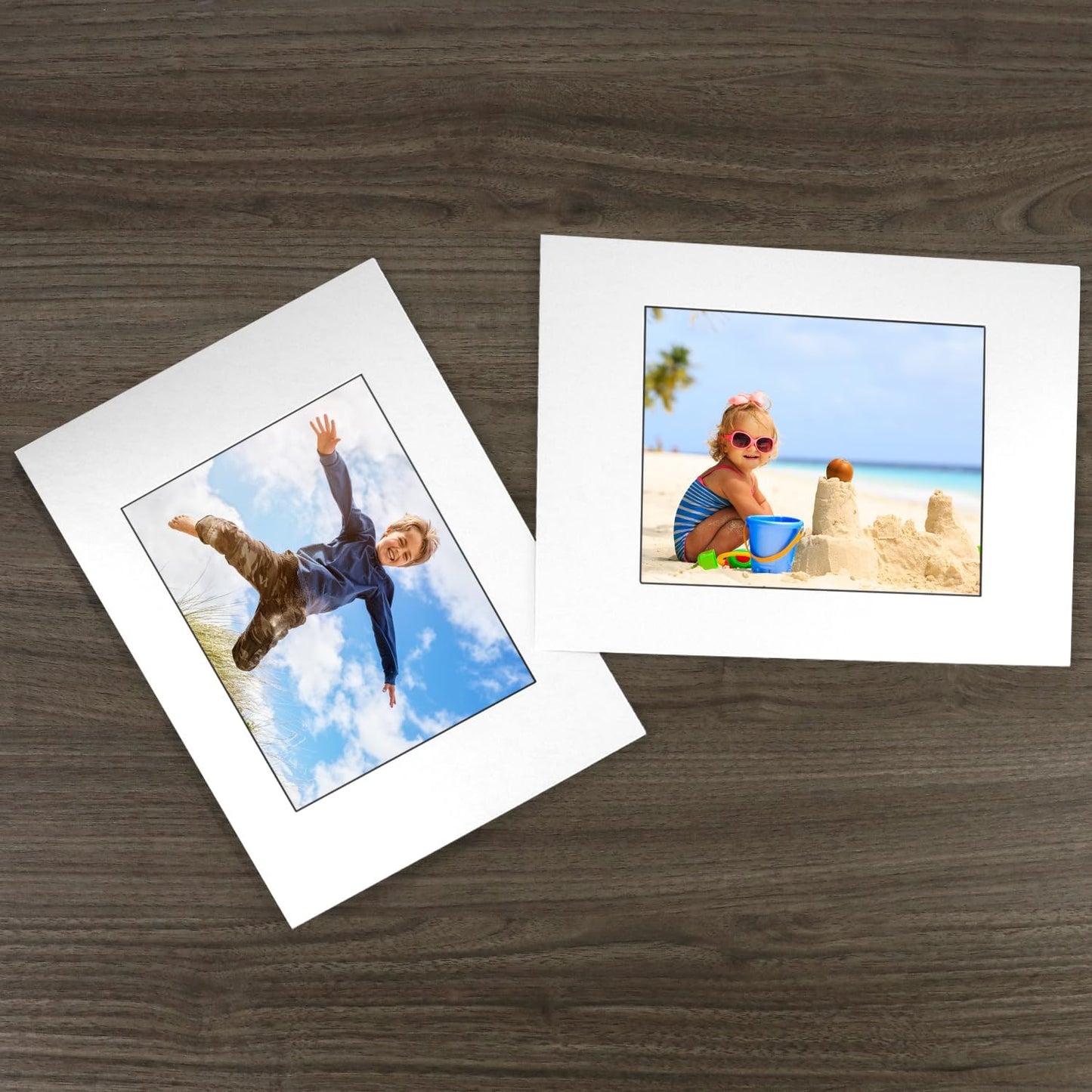 12x16 Picture Mats Cut for 8x10 Photo, 10 Pack White Double Mat Picture Matboard - Pre-Cut Mat Board Show, Bevel Cut Matte to Display Art Family Photos, Show Kits, Art, Picture Framing,