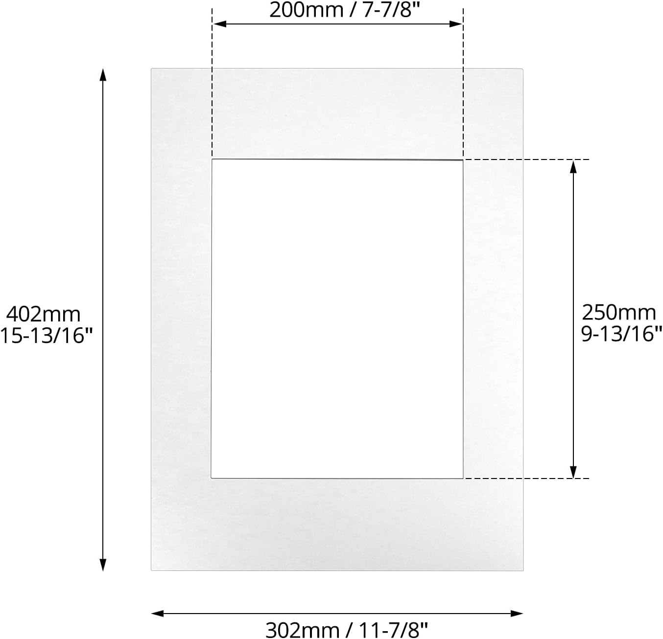 12x16 Picture Mats Cut for 8x10 Photo, 10 Pack White Double Mat Picture Matboard - Pre-Cut Mat Board Show, Bevel Cut Matte to Display Art Family Photos, Show Kits, Art, Picture Framing,