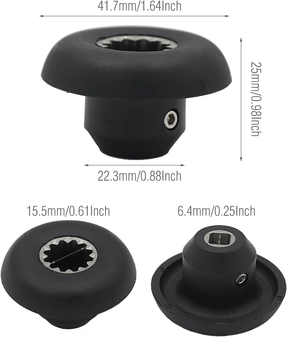 2 Pack Blender Drive Socket 891 802 15546 15547 with Allen Wrench, Compatible with Vitamix Blenders 5200 5006 5012 5057 5062 Series, Made for Most Vitamix Commercial Machines