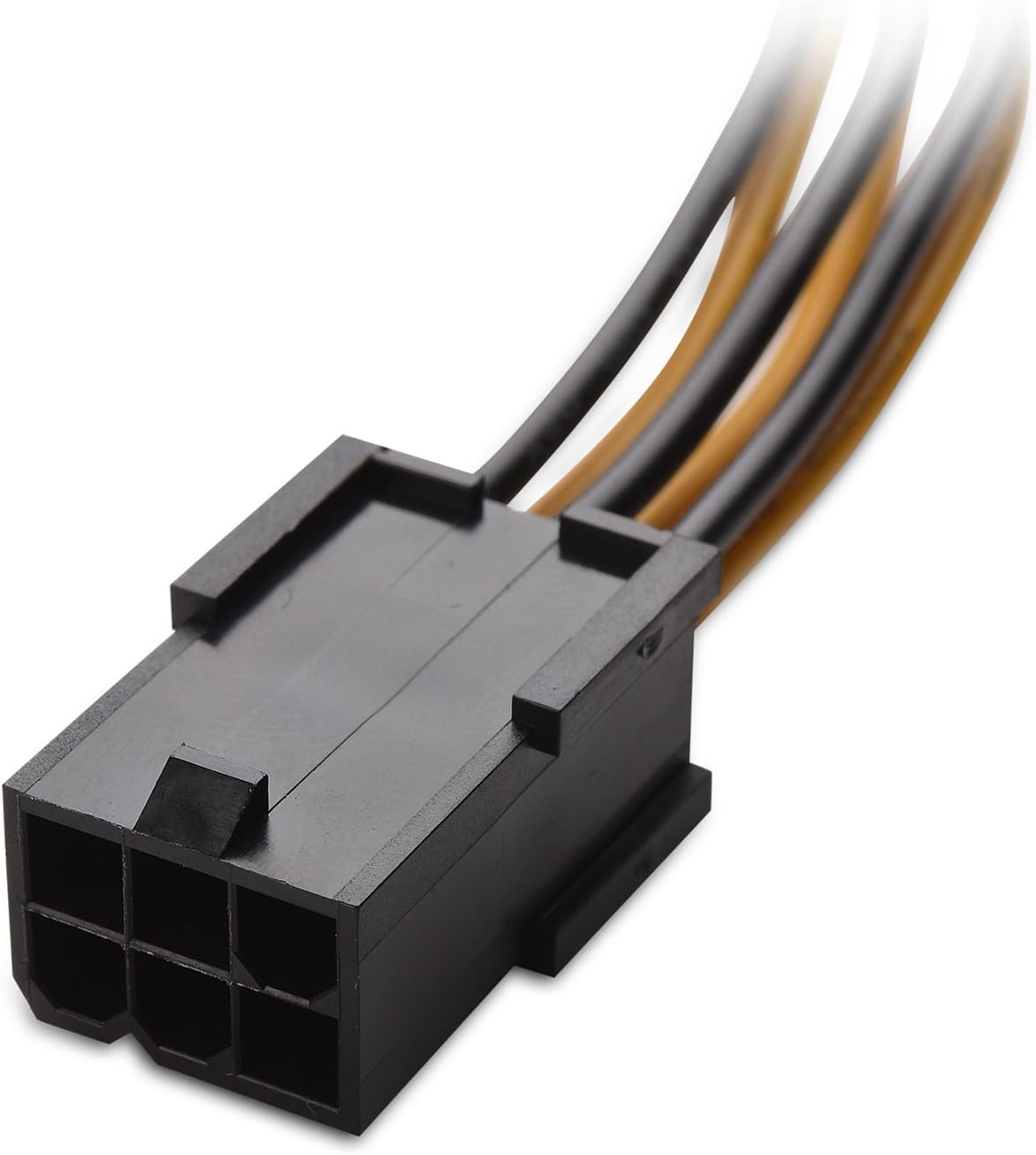2-Pack 6 Pin to 8 Pin PCIe Adapter Power Cable - 4 Inches