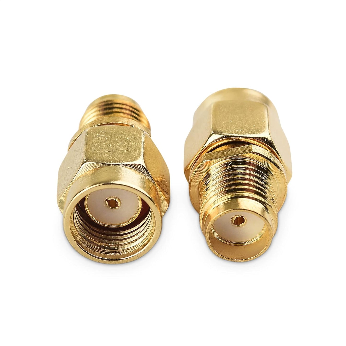 2-Pack SMA Female to RPSMA Male Adapter (SMA Male to Female Reverse Polarity Gender Changer Adapter)