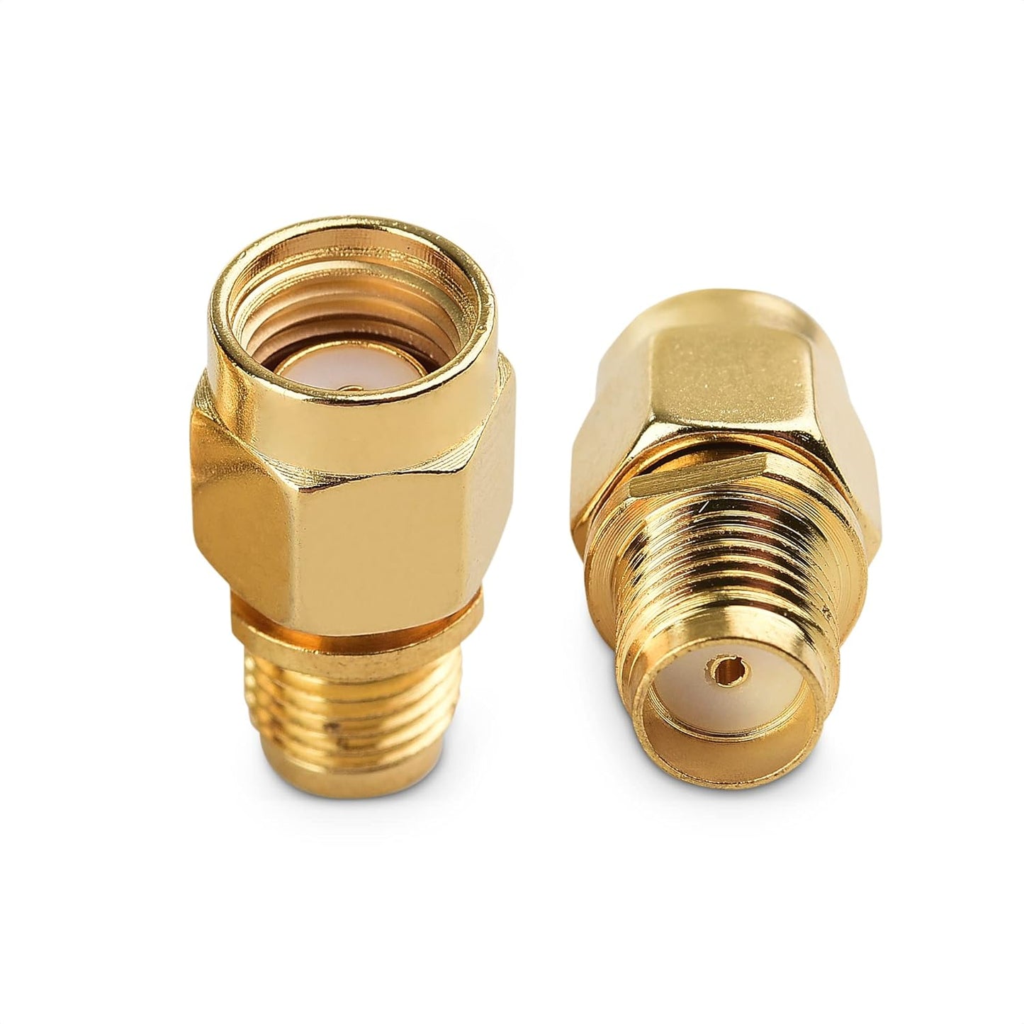 2-Pack SMA Female to RPSMA Male Adapter (SMA Male to Female Reverse Polarity Gender Changer Adapter)