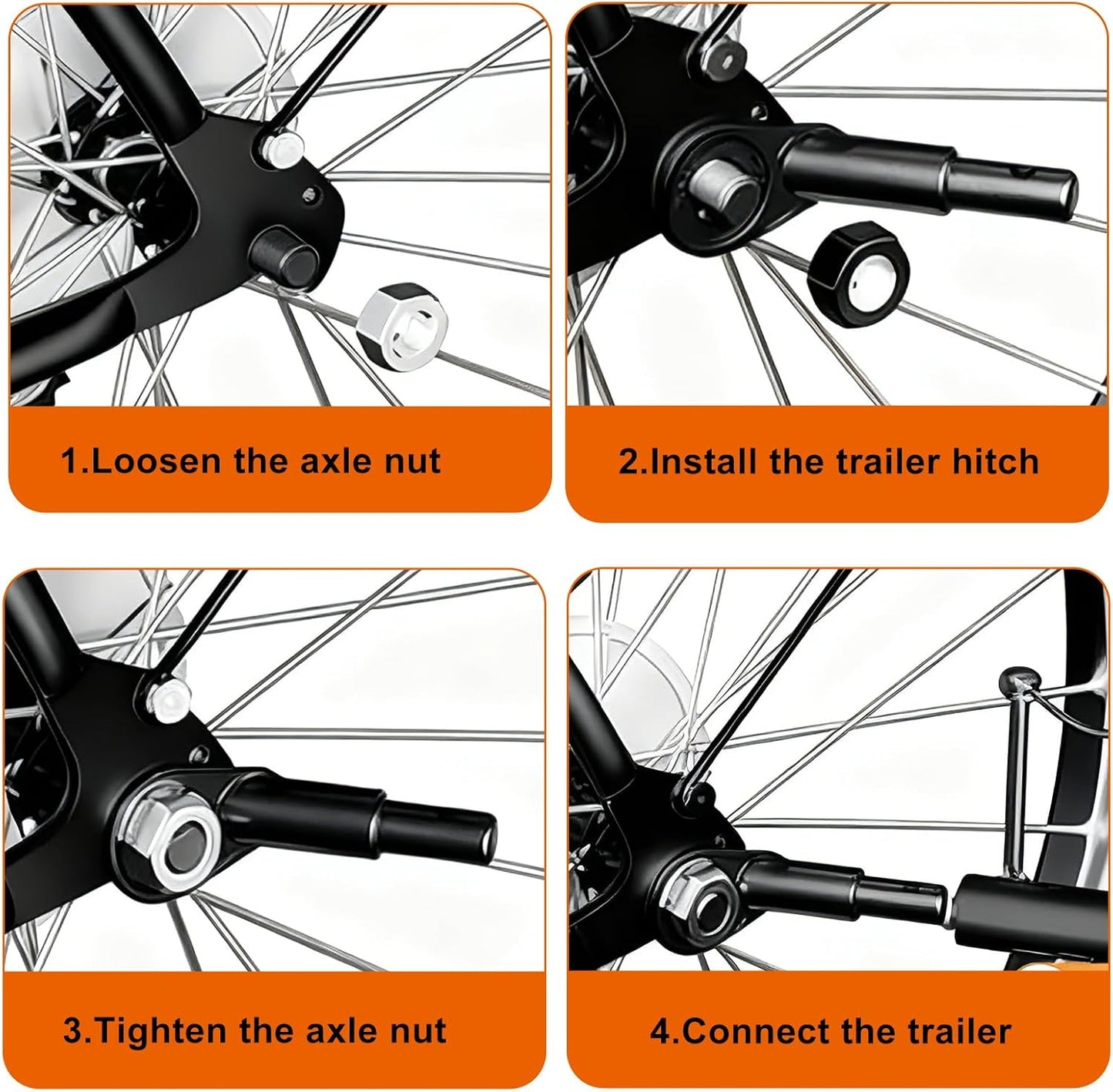 Bike Trailer Hitch Connector Kit