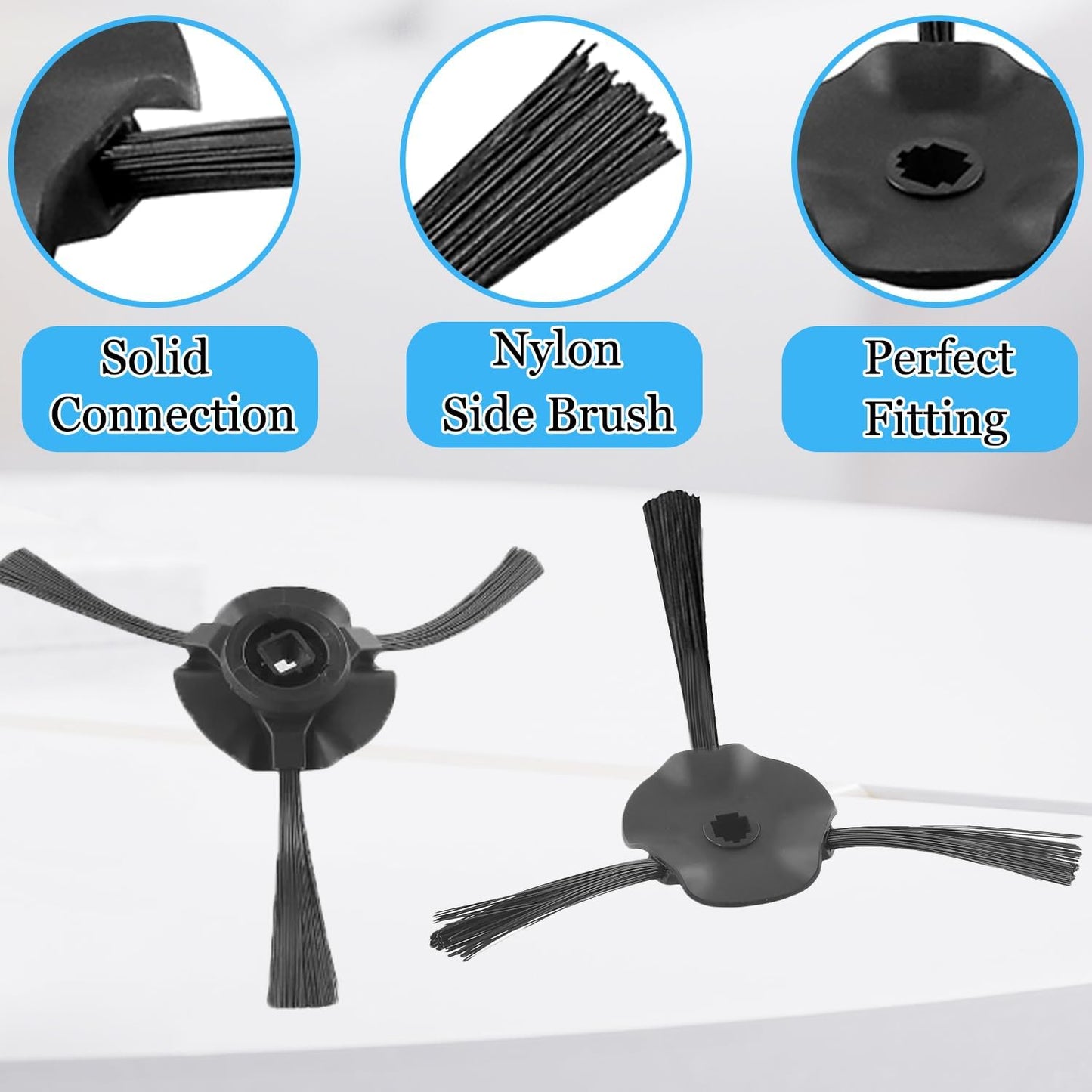 Side Brush for Shark RV2310, RV2310AE, AV2310, AV2310AE, RV2300, RV2300S, RV2320S, UR2350AE Matrix Robot Vacuum Cleaner Replacement Parts - 6 Pack