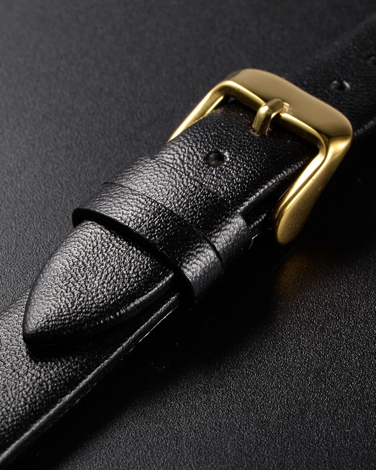 Multi-sizes Genuine Leather Band, Flat Thin Elegant Leather Watch Strap for Men and Women