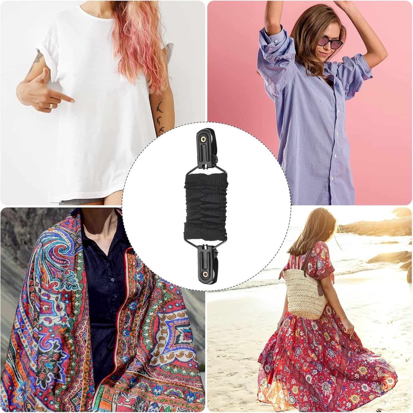 Dress Cinch Clips, Sweater Clips Shawl Cardigan Collar Clips Scarf Clip Tightener Dress Clips Back Cinch for Women