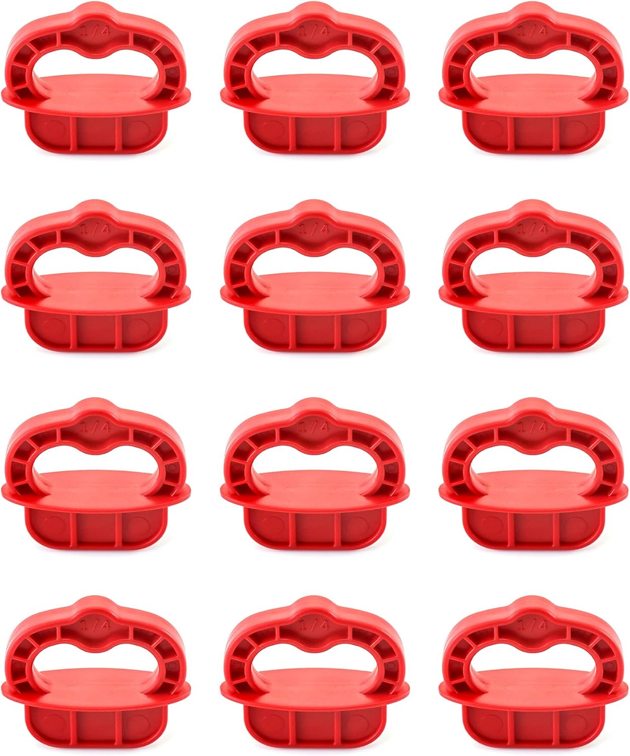 Deck Board Jig, 12 Pcs 1/4" Gap Deck Board Spacer Rings for Pressure Treated, Composite, PVC, Plank