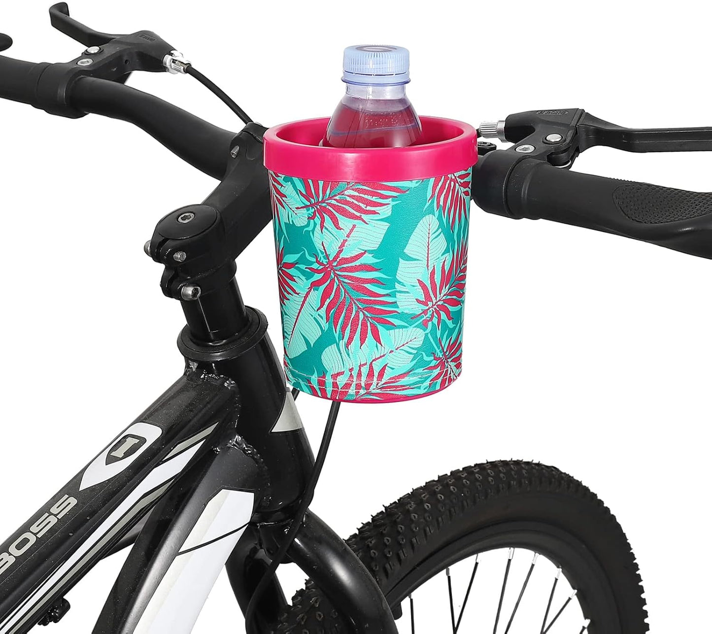 Bike Cup Holder, Bike Water Bottle Holders, Universal Bar Drink Cup Can Holder for Bicycles, Motorcycles, Scooters, Black