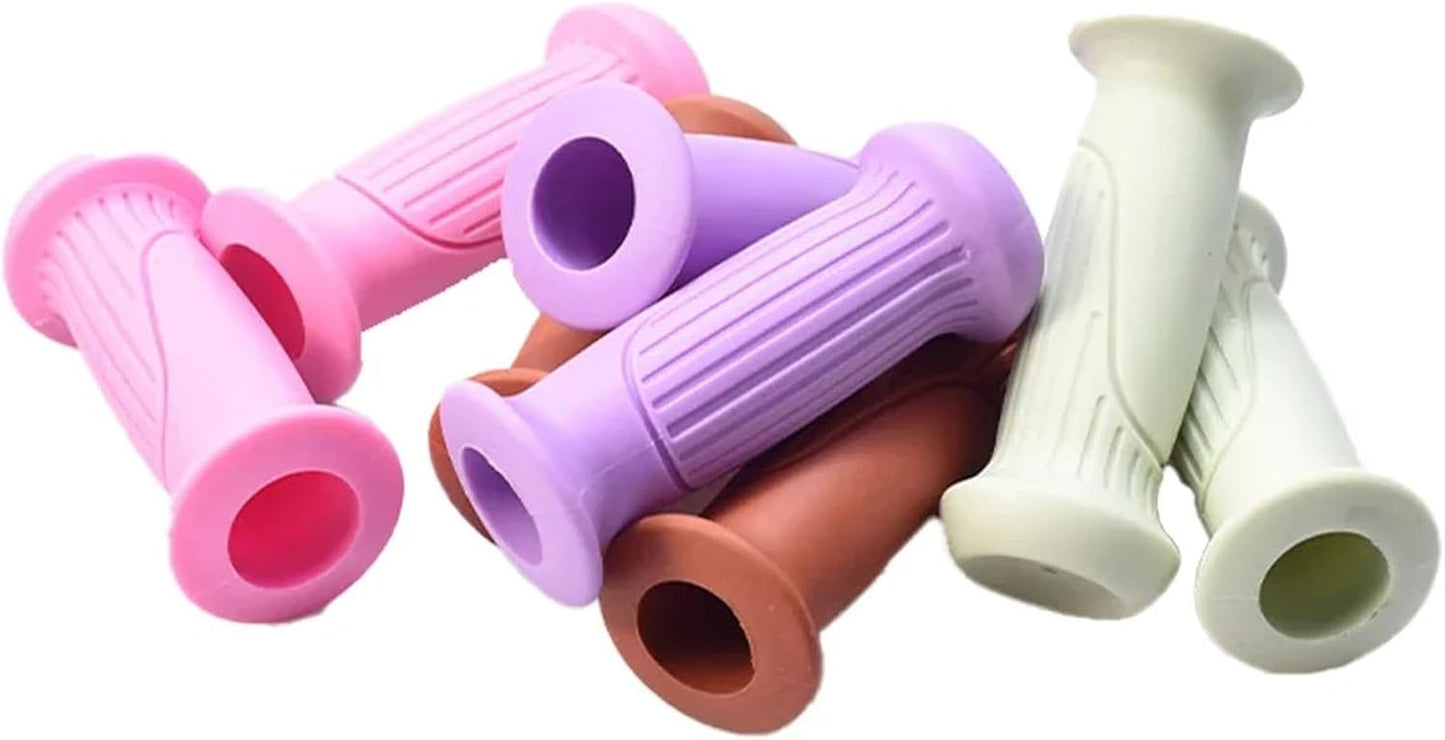 Comfortable Purple Bike Handlebar Grips Pair Non-Slip Cycling Handle Bar Covers