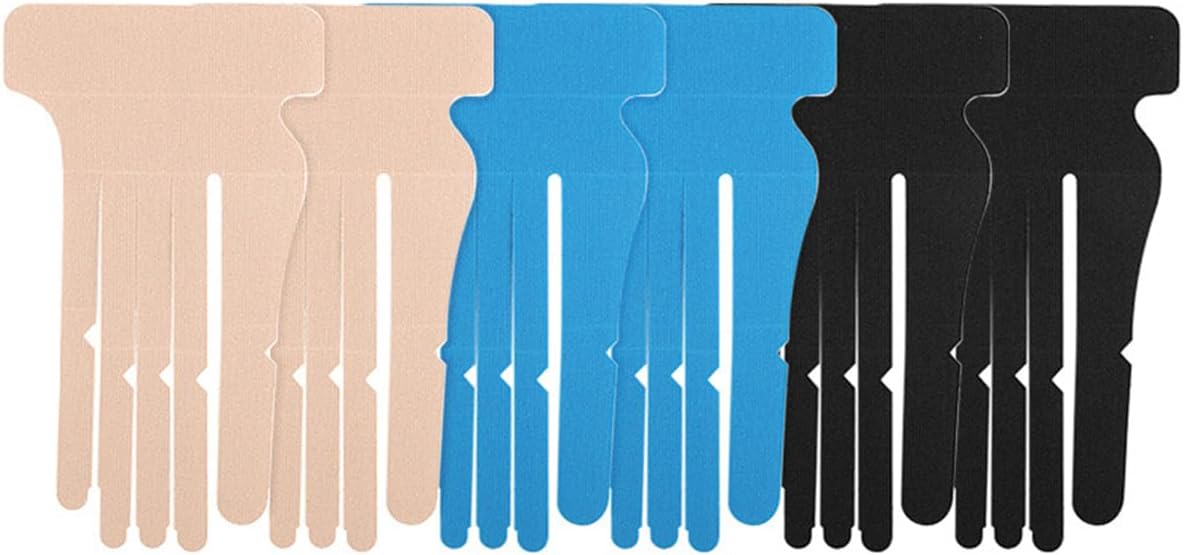 Pre-cut Cotton Sport Tape 3 Pairs Wrist and Finger Support