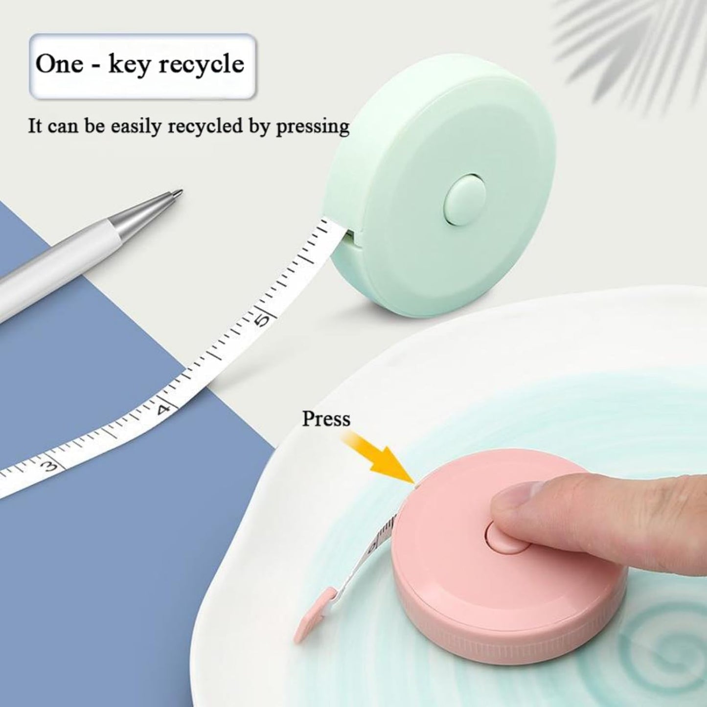 3 Pack Retractable Measuring Tape 150cm Double Sided Flexible for Body Measurements Sewing and Crafts