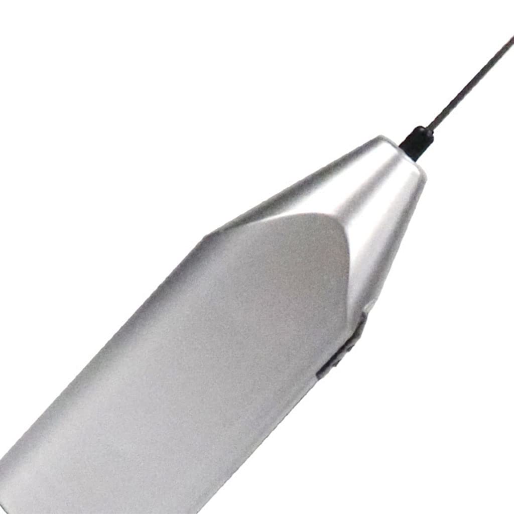 Electric Milk Frother Silver Handheld Mini Coffee Blender No Battery Required
