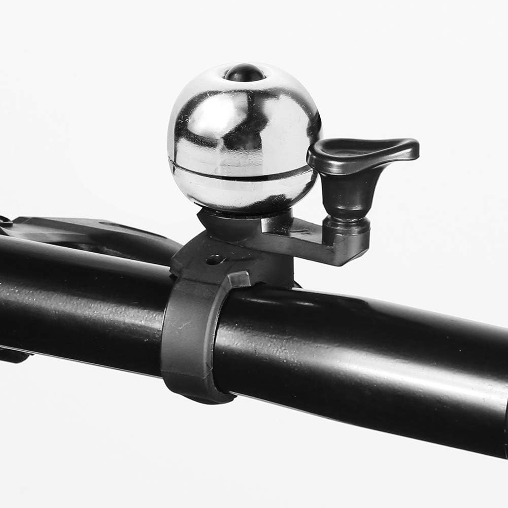 Silver Universal Bicycle Bell Waterdicht Suitable for Adult and Kids Bikes Bike Accessories 1 Piece