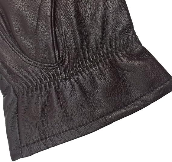 Women's Stylish Winter Gloves Warm Wool & Cotton Soft Knitted Fashion Gloves in Brown