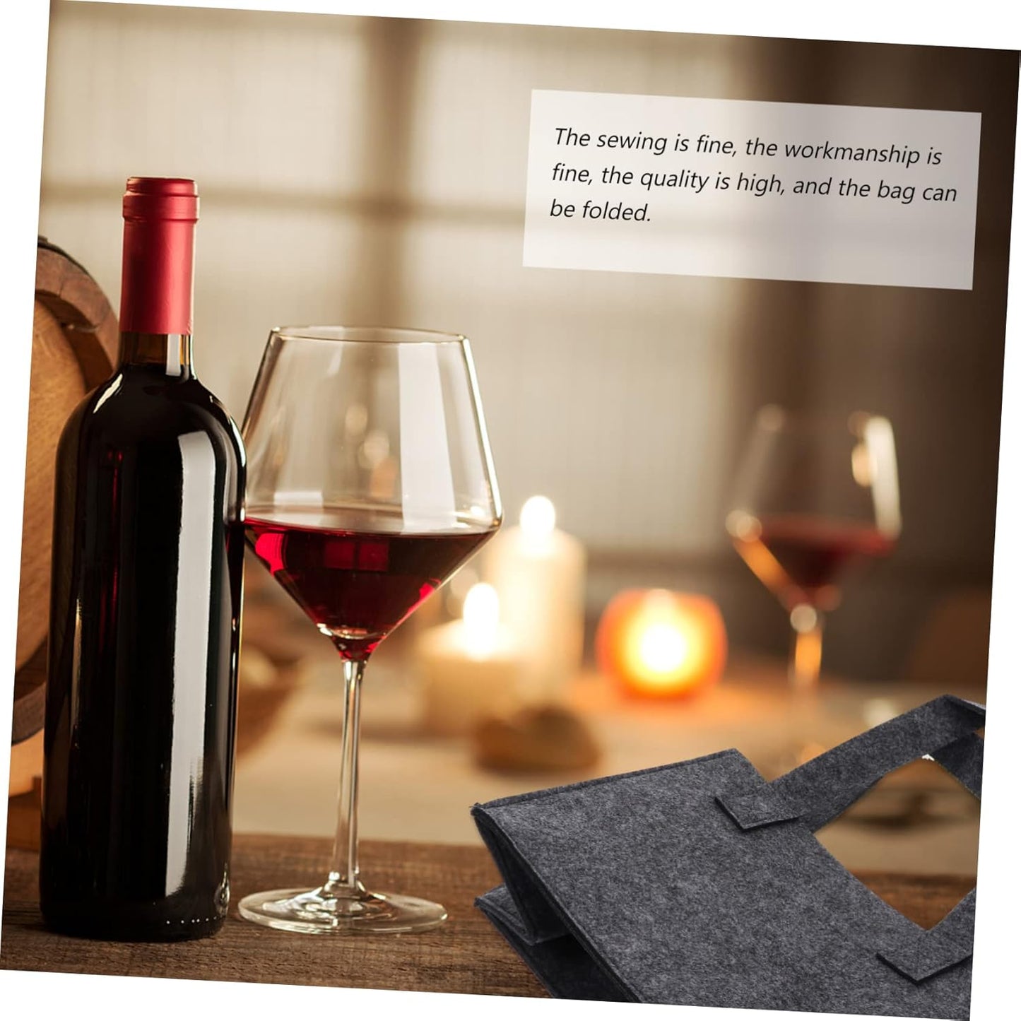 6 Bottle Wine Rack - Dark Grey - Storage Organizer for Bottles