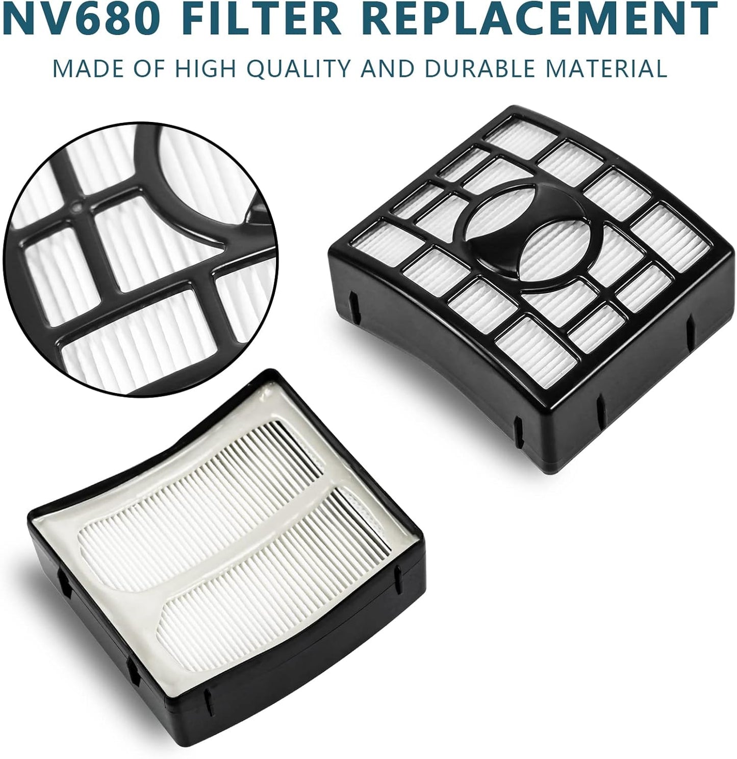 NV680 Filter Shar-k Rotator DuoClean Powered Lift Away Speed Vacuum NV681, NV682, NV683, NV800, NV801, NV803, UV810, Replaces Part XHF680 & XFF680