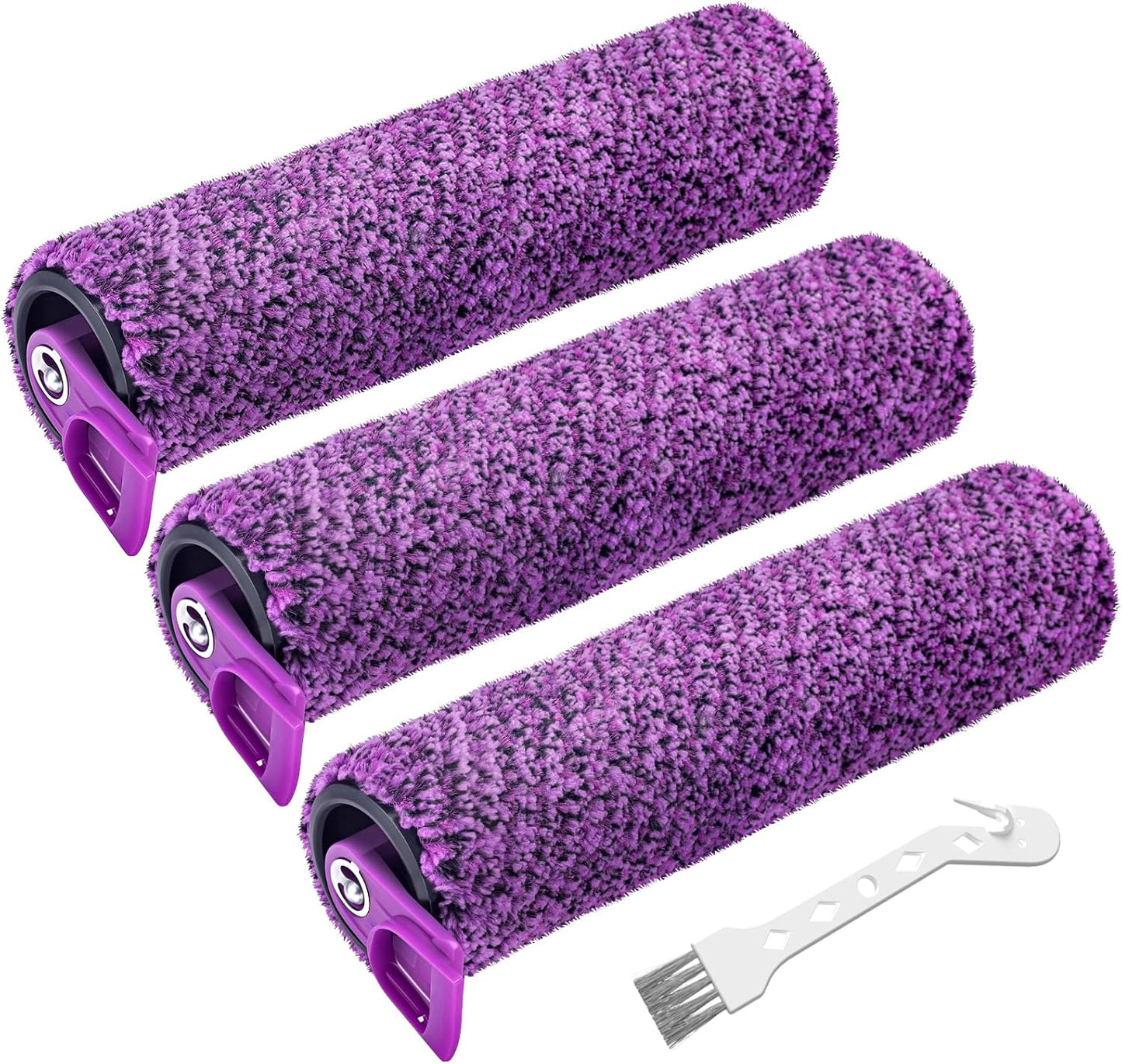 SD201 Brush Roller Shark Mop: Compatible with Shark Steam Pickup 3-in-1 Steam Mop SD200 SD201C SD201Q SD205 Models - Roll Brush 1 Cleaning Tool Replacement Parts Accessories Kit for Months 3 Pack