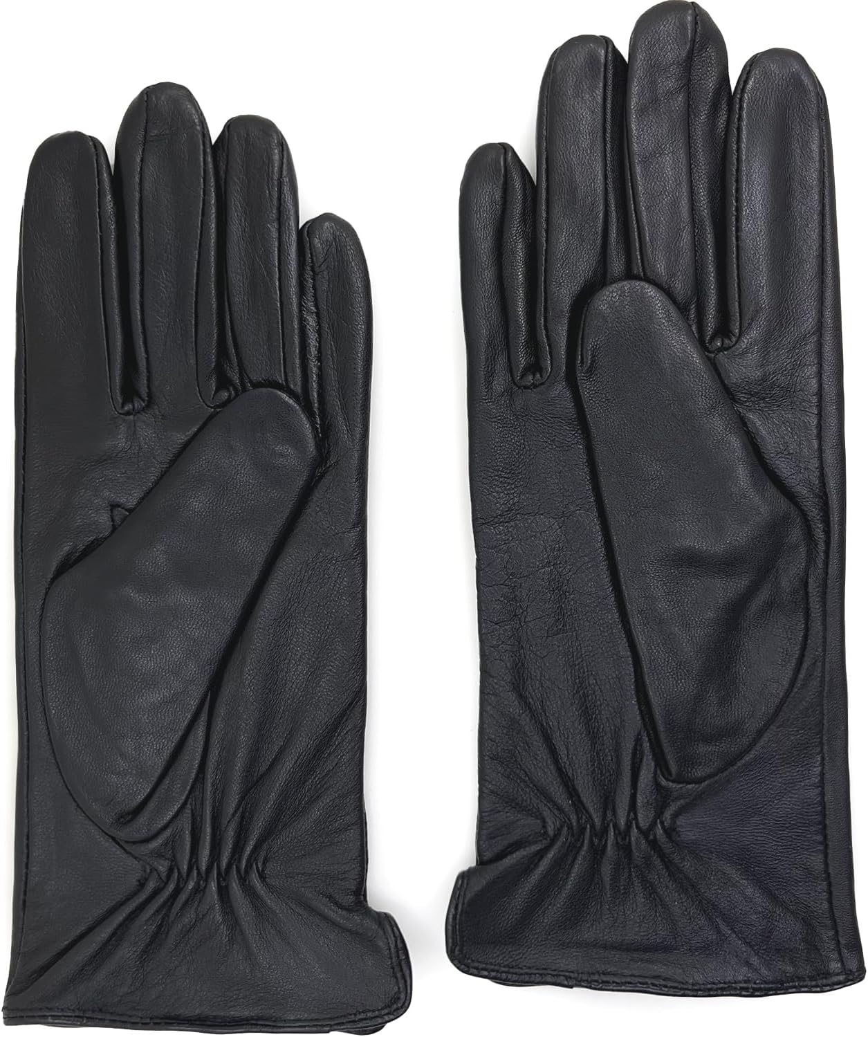 Luxury Italian Soft Leather Gloves for Women - Genuine SheepSkin Leather Women’s Cold Weather Gloves Cashmere Lined