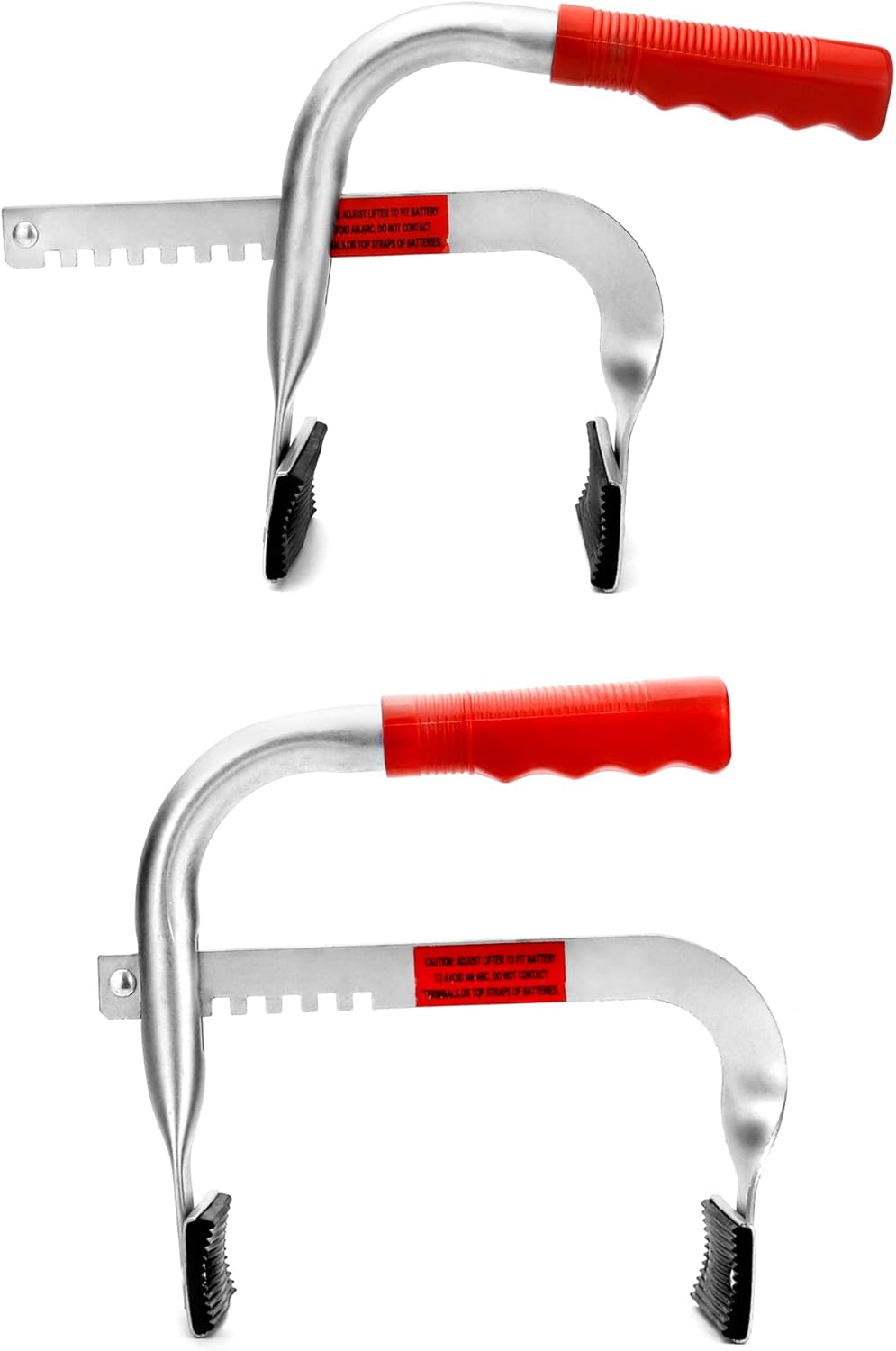 Battery Carrier, Battery Rack with Pads, Adjustable from 5" to 7", for Lifting and Carrying Batteries