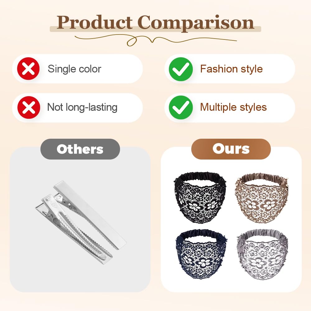 Boho-chic Crystal Pearl Embellished Wide Headbands, 2025 New Vintage High Cranium Artificial Pearls Hairband Pearl Hair Hoop with Teeth Hoop (Black, One Size)