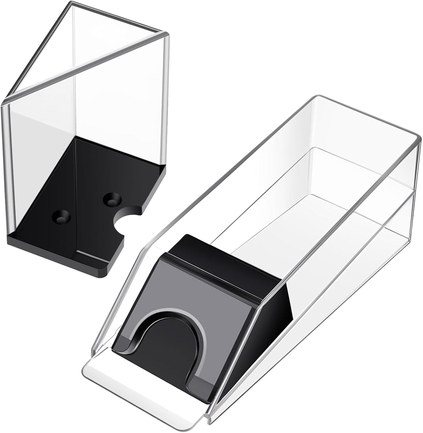 Blackjack Shoe and Discard Tray Clear Acrylic Blackjack Dealing Shoe Card Dispenser for Playing Cards Discard Holder Trays for Game Poker Accessories(6 Deck)