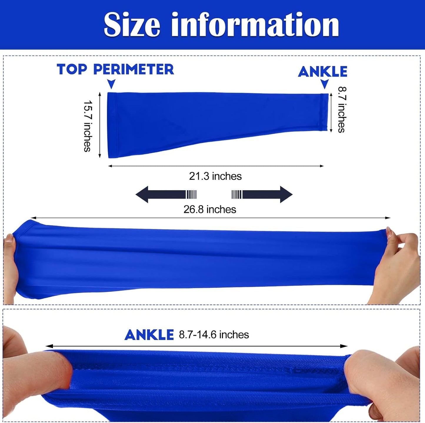 Leg Sleeves Compression Long Knee Sleeve UV Protect for Men Women Sport Basketball Football