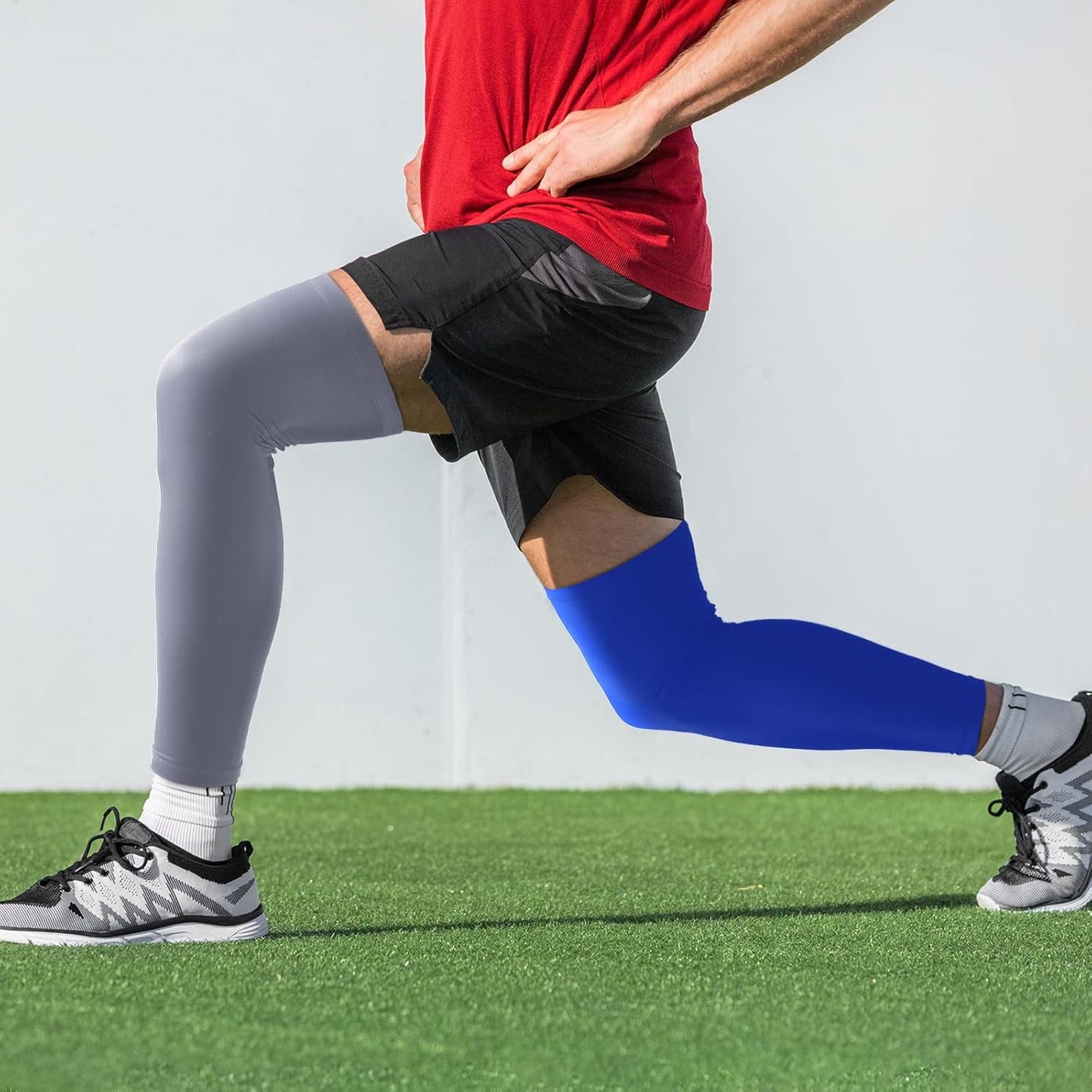 Leg Sleeves Compression Long Knee Sleeve UV Protect for Men Women Sport Basketball Football