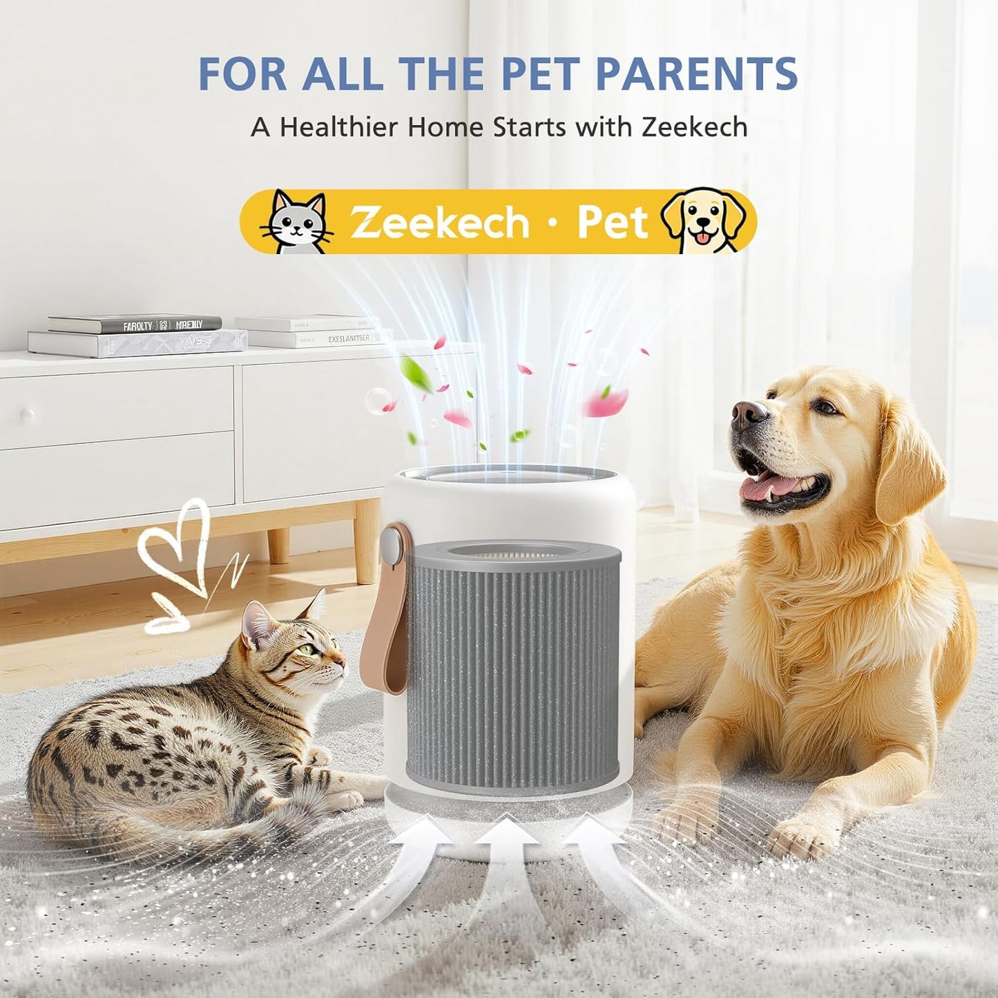 Air Mini Replacement Filter Compatible with Molekule Air Mini and Air Mini+ Air Purifiers,3-in-1 HEPA and Activated Carbon Filter for Home, Dust, Smoke & VOCs, 2-Pack