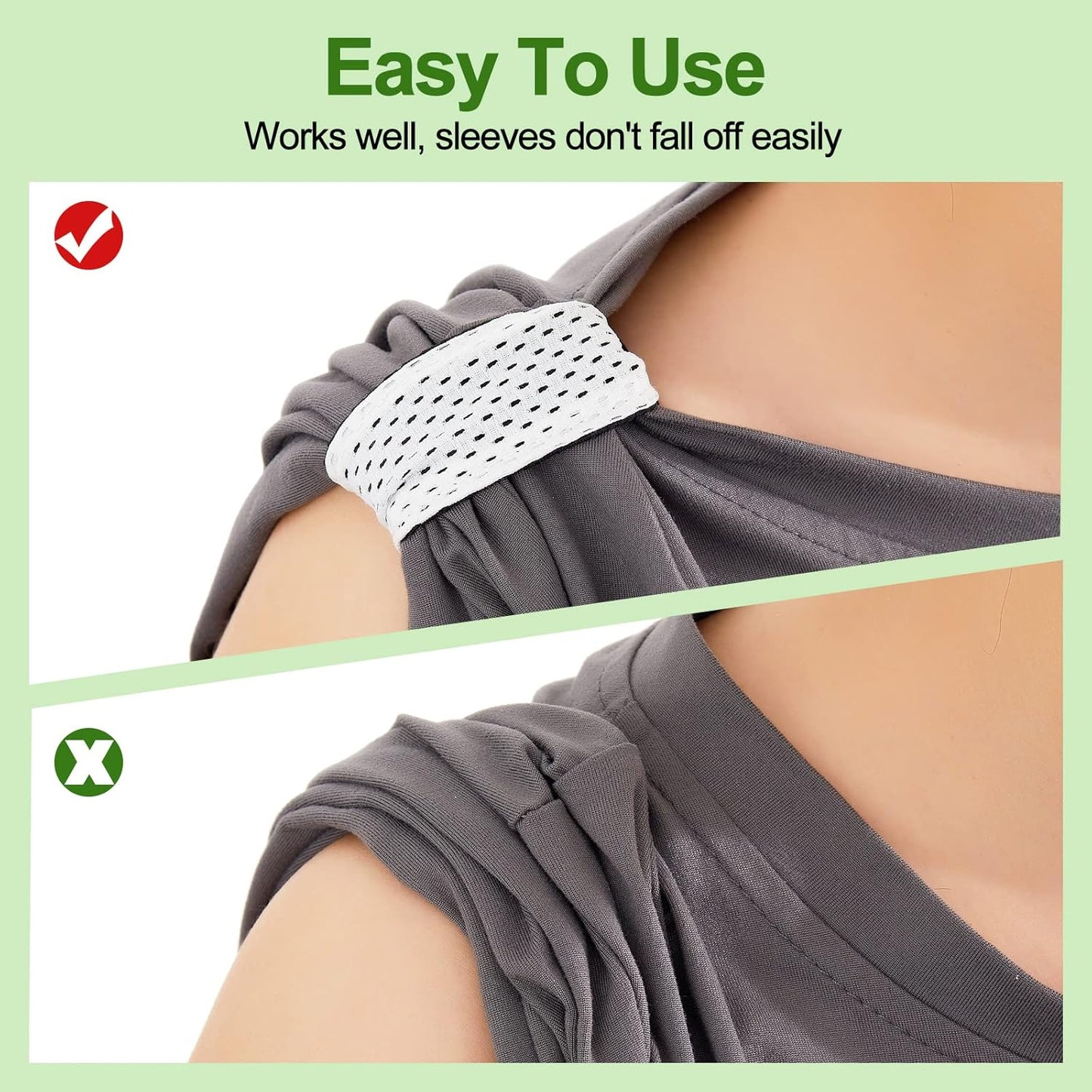 Amylove 8/12 Pairs Jersey Sleeve Bands Softball Sleeve Holders with Hook and Loop Fastener Straps for Soccer Softball Sports