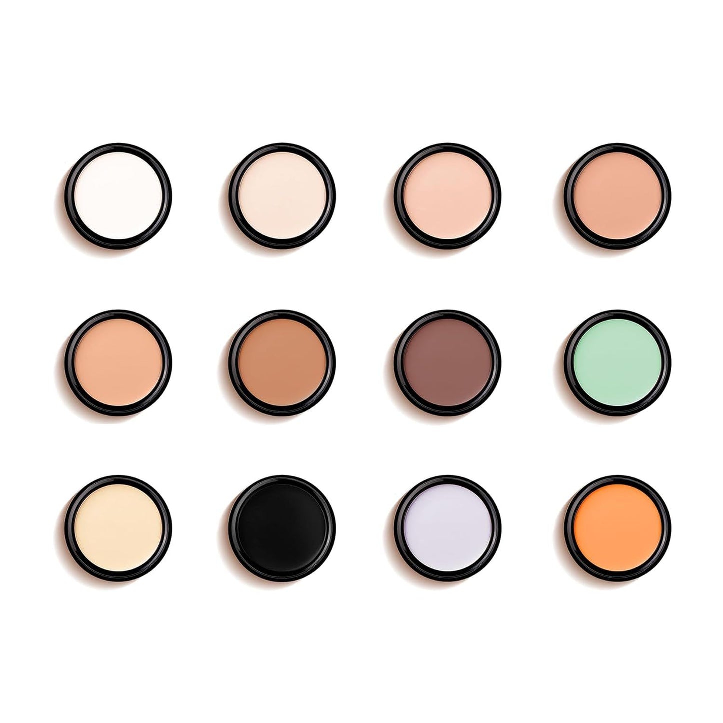 Single Color Face Makeup Concealer Foundation Palette Creamy Moisturizing 0.49oz (Green)