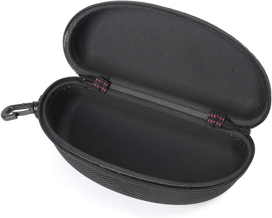 Black Sunglass Case Cover Box For Men Women Storage Case for Safety Glasses with Clip Hard Eyeglass Case for Sunglass Eyeglass Shooting Glasses