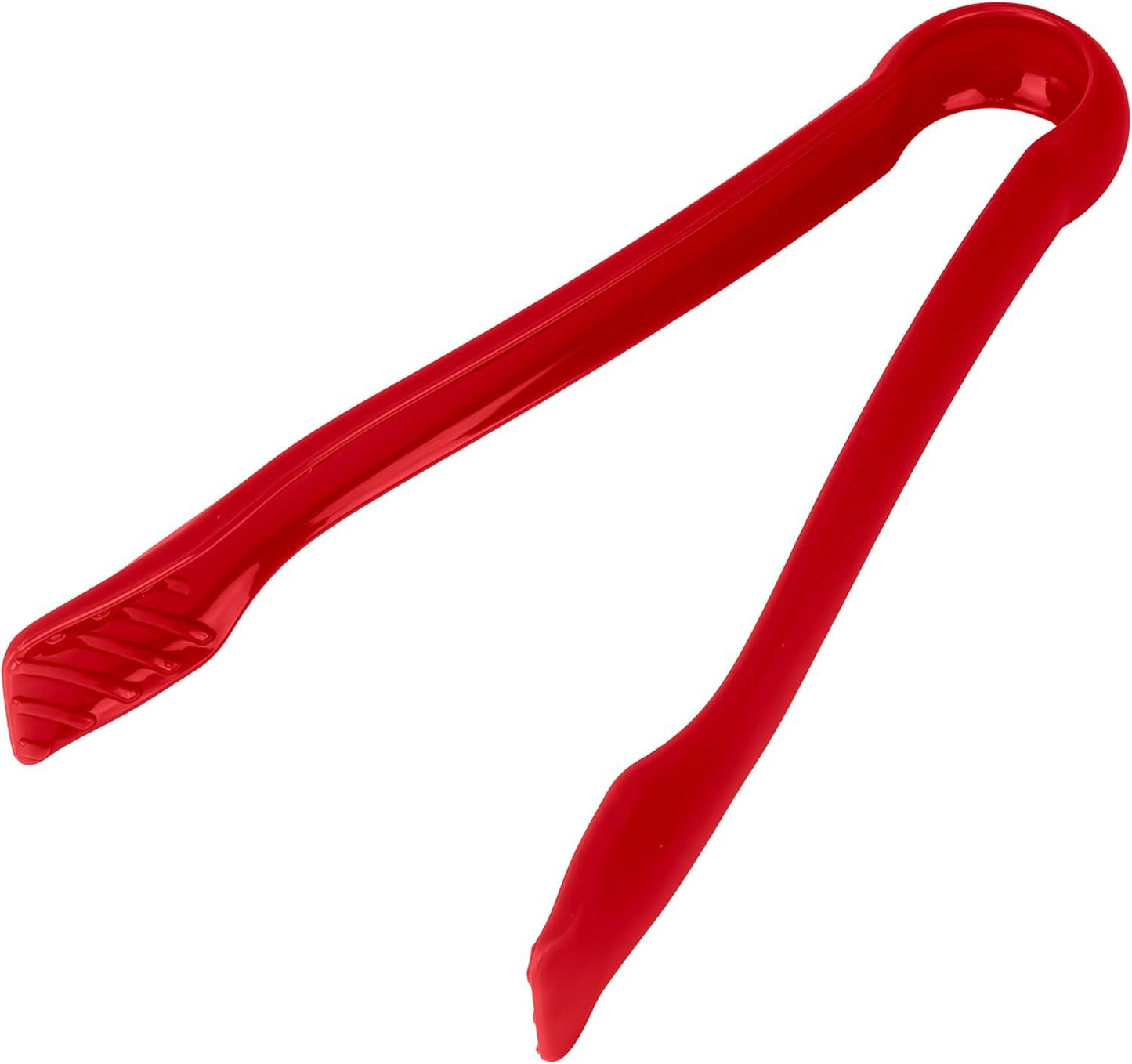 3 Pcs 6” x 8” x 10” Multi Colored Plastic Tong Set, 3 Pack Durable BPA-Free Quality Heavy Duty Perfect for BBQ, Grilling, Salad, Buffets and Kitchen (Pink, Red)