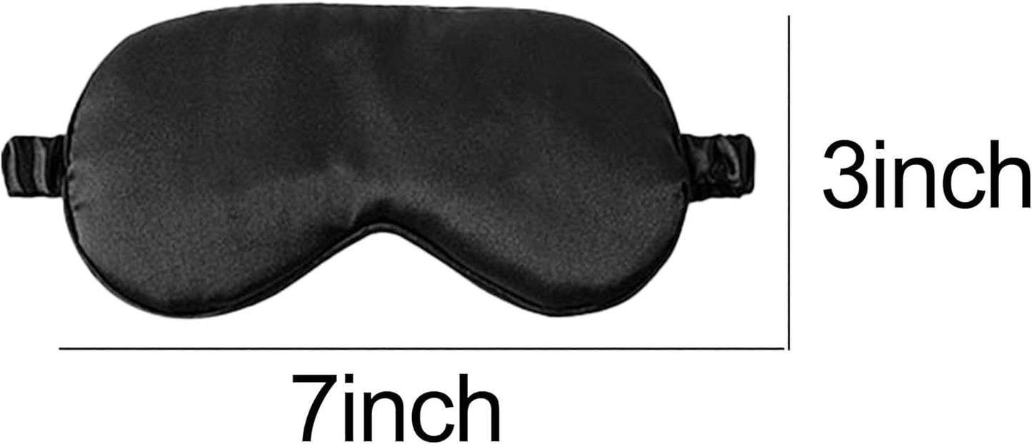 Black Eye Mask for Sleeping,Soft and Comfortable Fabric, Eye Shade Cover for Night,Travel Nap