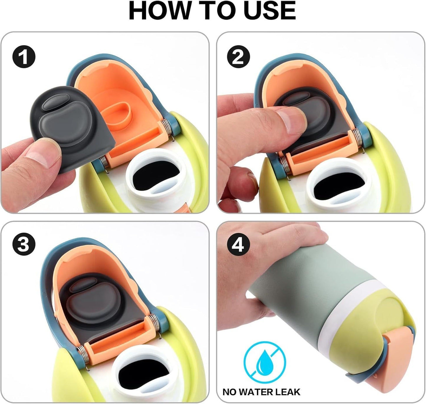 Rubber Seal Replacement Stopper, Silicone Cap Insert, Compatible with Owala Freesip Spout Lid-3 Pack Gasket Parts