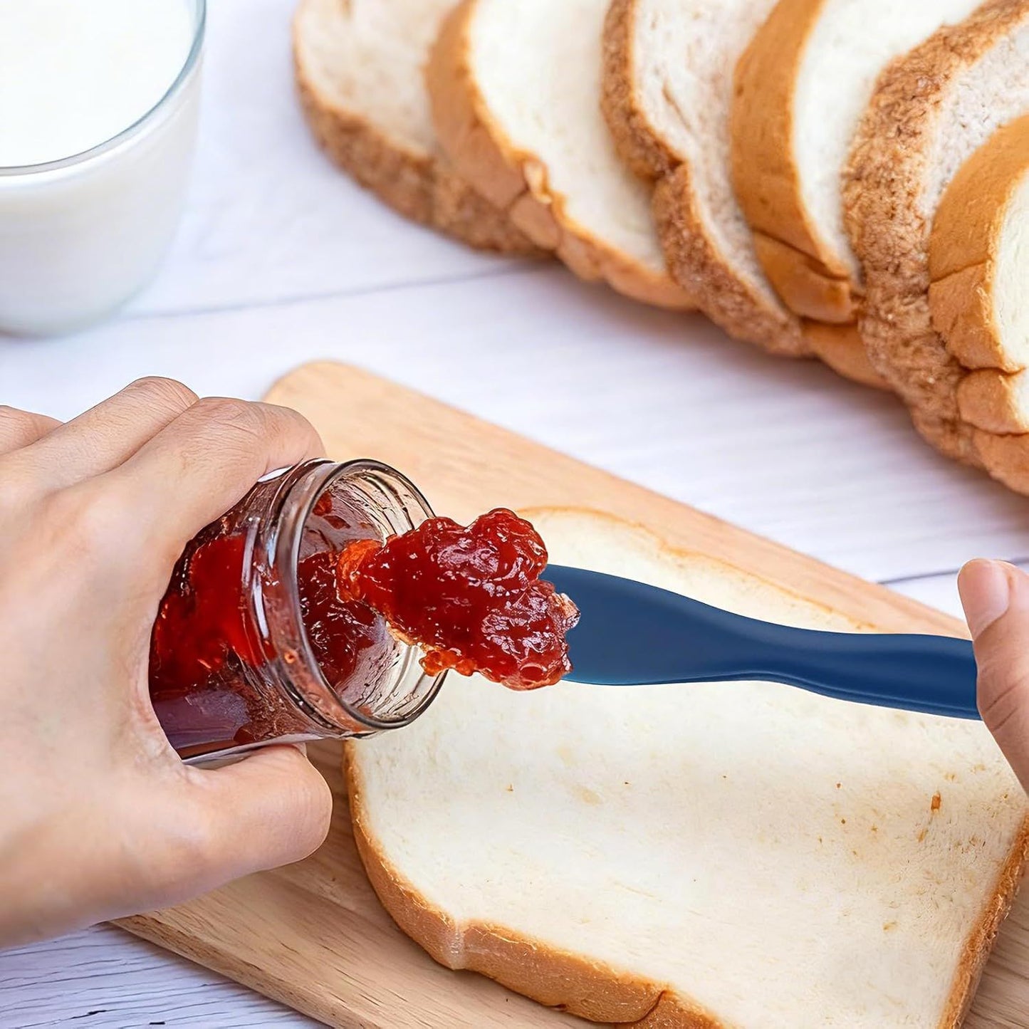 4Pack Plastic Butter Spreader Knife, 6.96X1.37'' Multi Purpose Butter Knifves Spreader, Butter Cheese Spreader Frosting Knives, Plastic Multi Purpose Buttering Knife-cutter for Butter, Jelly, Cream Cheese and Nut Butter ﻿