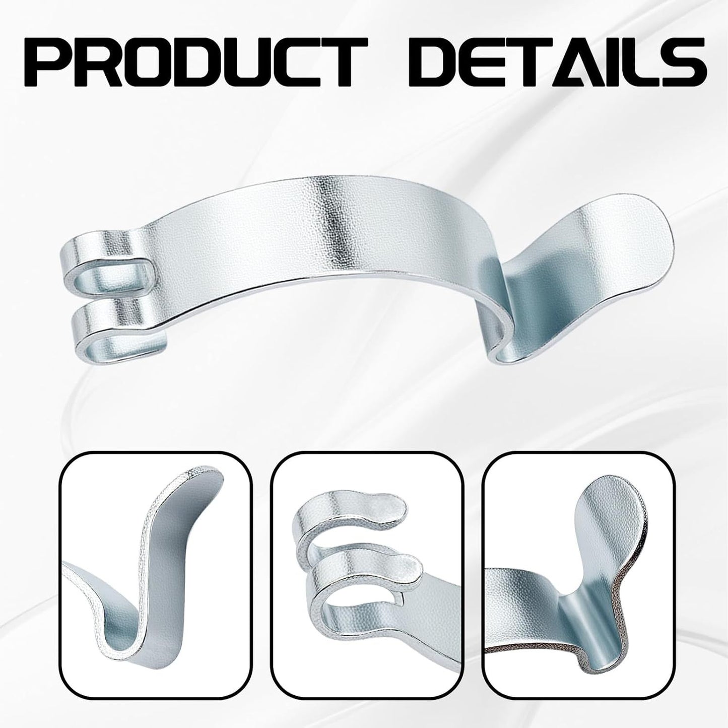 Car Air Filter Clips, 6PCS Stainless Steel Air Cleaner Cover Clip for Car, Airing Filter Clean Housing Box Lid Spring Clip Clamp, Universal Airs Cleaning Filters Box Housing Retaining Clipings ﻿