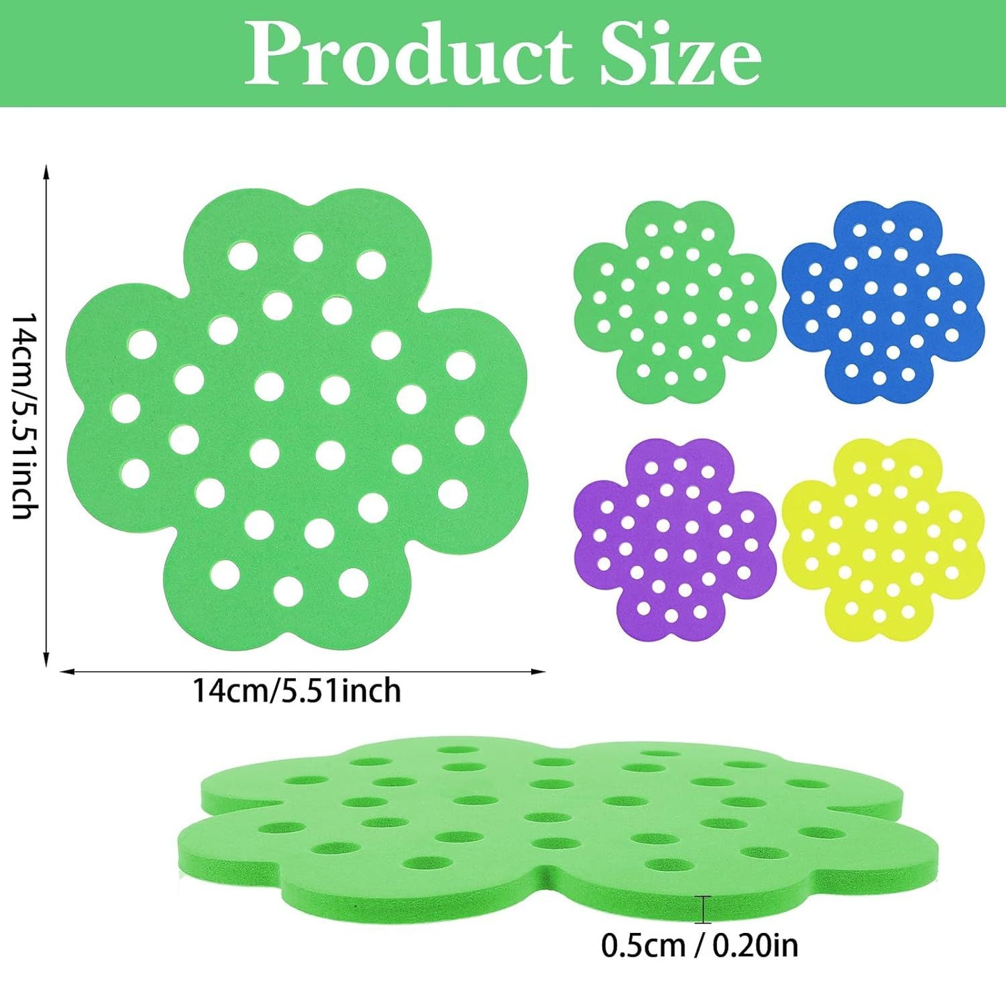 4 Pack Floating Bee Watering Station for Garden, 5.51 Inch Eva Foam Floating Bee Island, Butterfly and Bee Baths, Outdoor Honeybee Feeder for Feeding Thirsty Pollinators