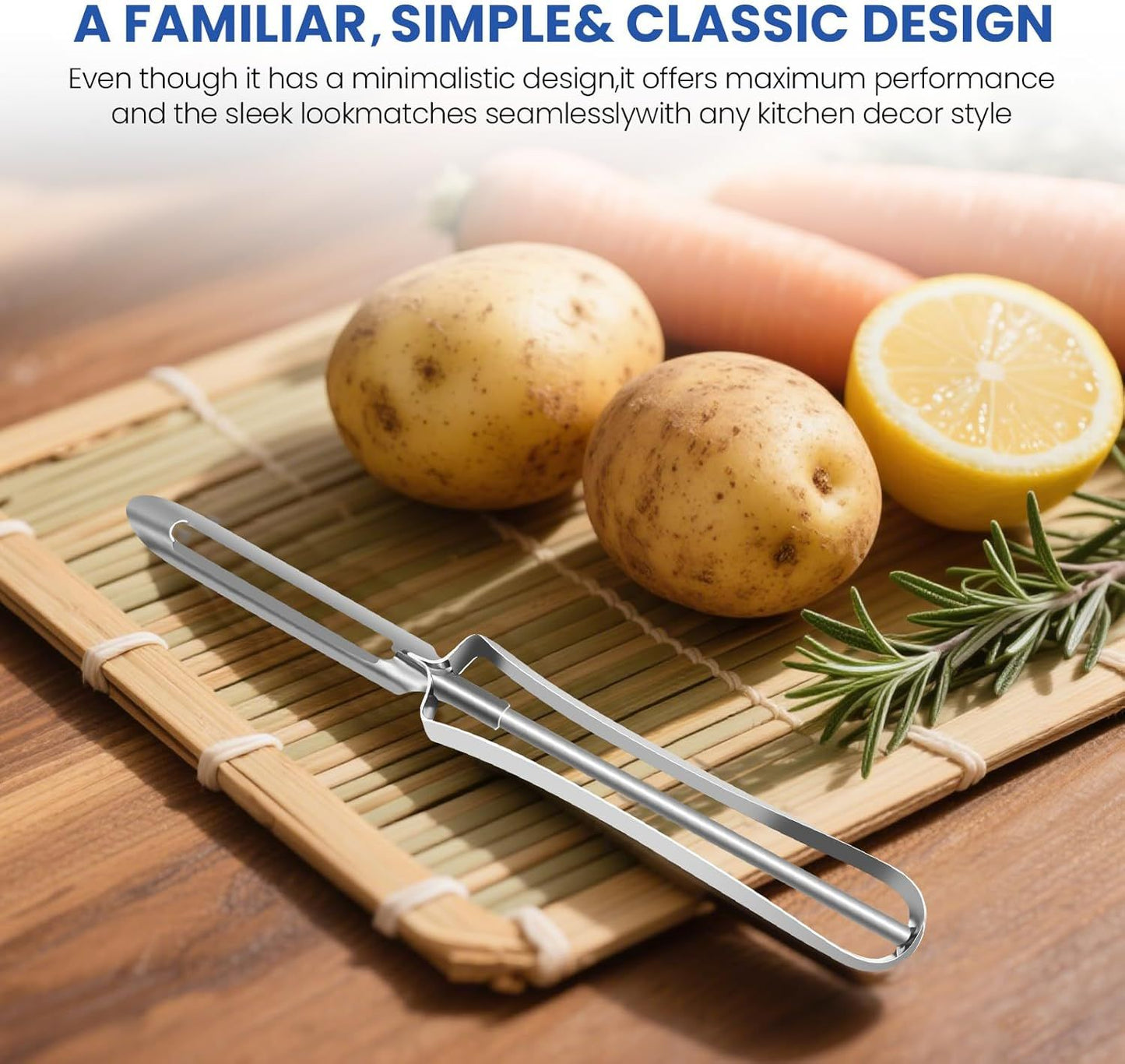Stainless Steel Peelers,Multi-function Vegetable Peelers for Veggie, Potato, Carrot, Fruit, Apple